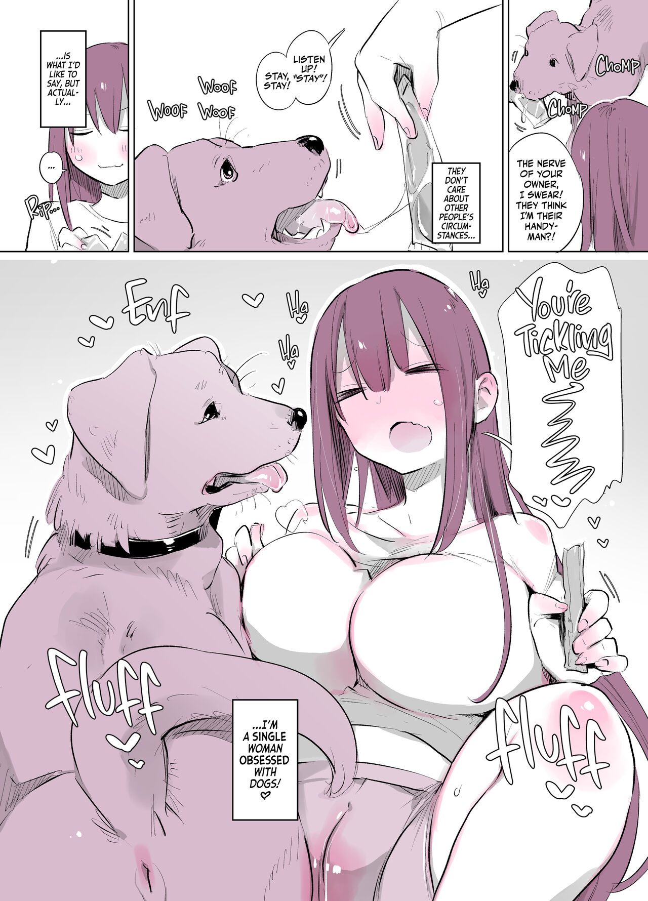 [ANIMAL SERVICE (Haison)] Kyou kara Inu to Dousei Shimasu! | My Rufferan Roomie! [English] [Team Rabu2] Hentai - Raw  3