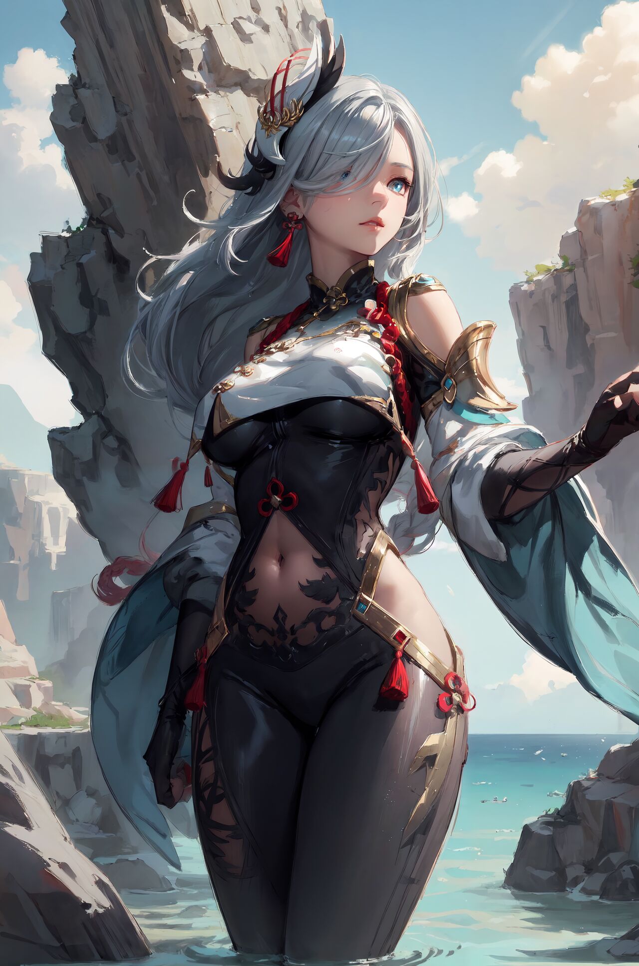 七玥aiart  Genshin Impact|Shenhe|Ganyu page 4 full