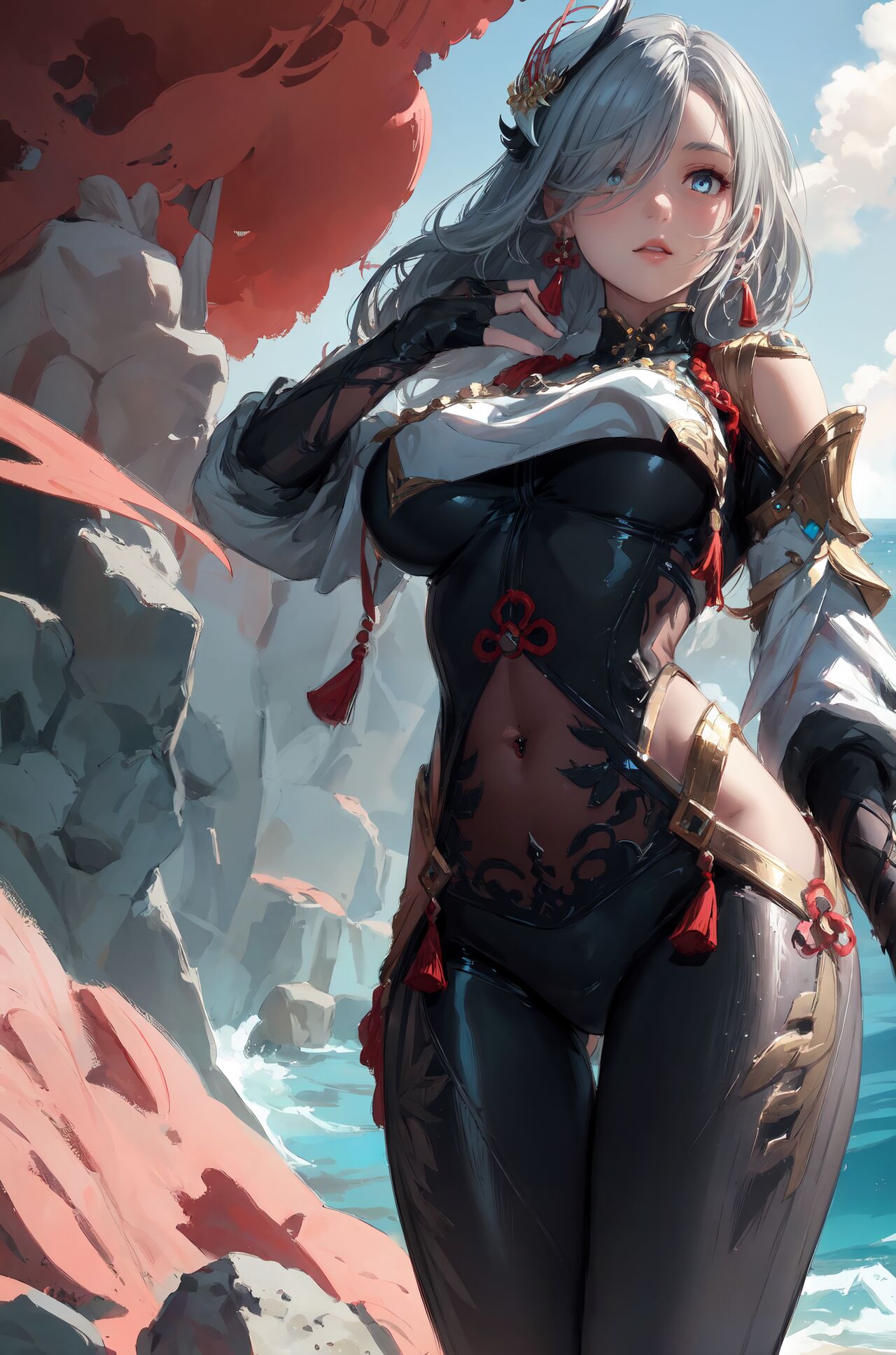 七玥aiart  Genshin Impact|Shenhe|Ganyu page 6 full