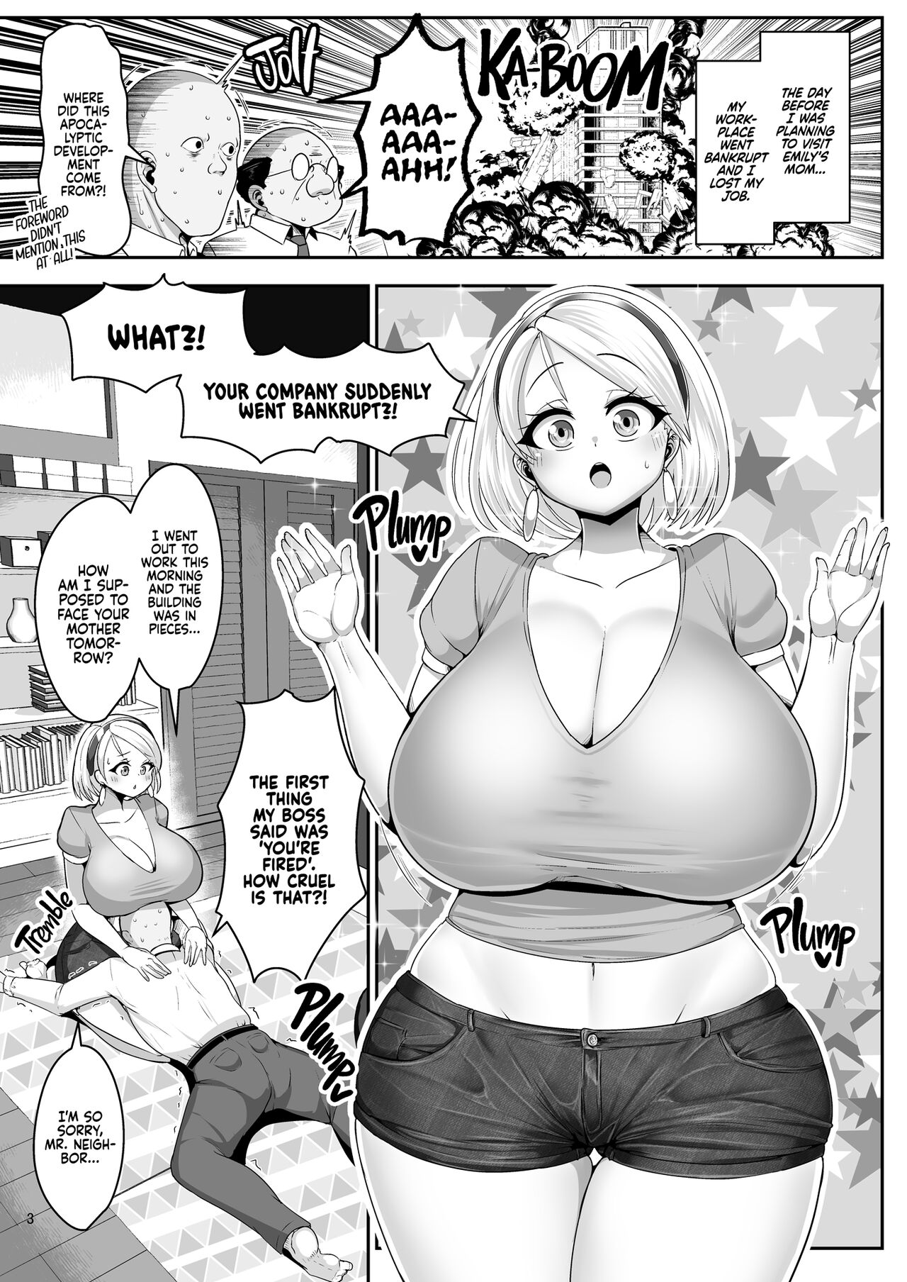H Daisuki Kinpatsu Hakujin Bakunyuu Ryuugakusei ga Tonari no Heya ni Hikkoshite Kita!! 2 | A Nymphomaniac Blonde Exchange Student with Gigantic Tits Moved in Next Door!! 2 page 5 full