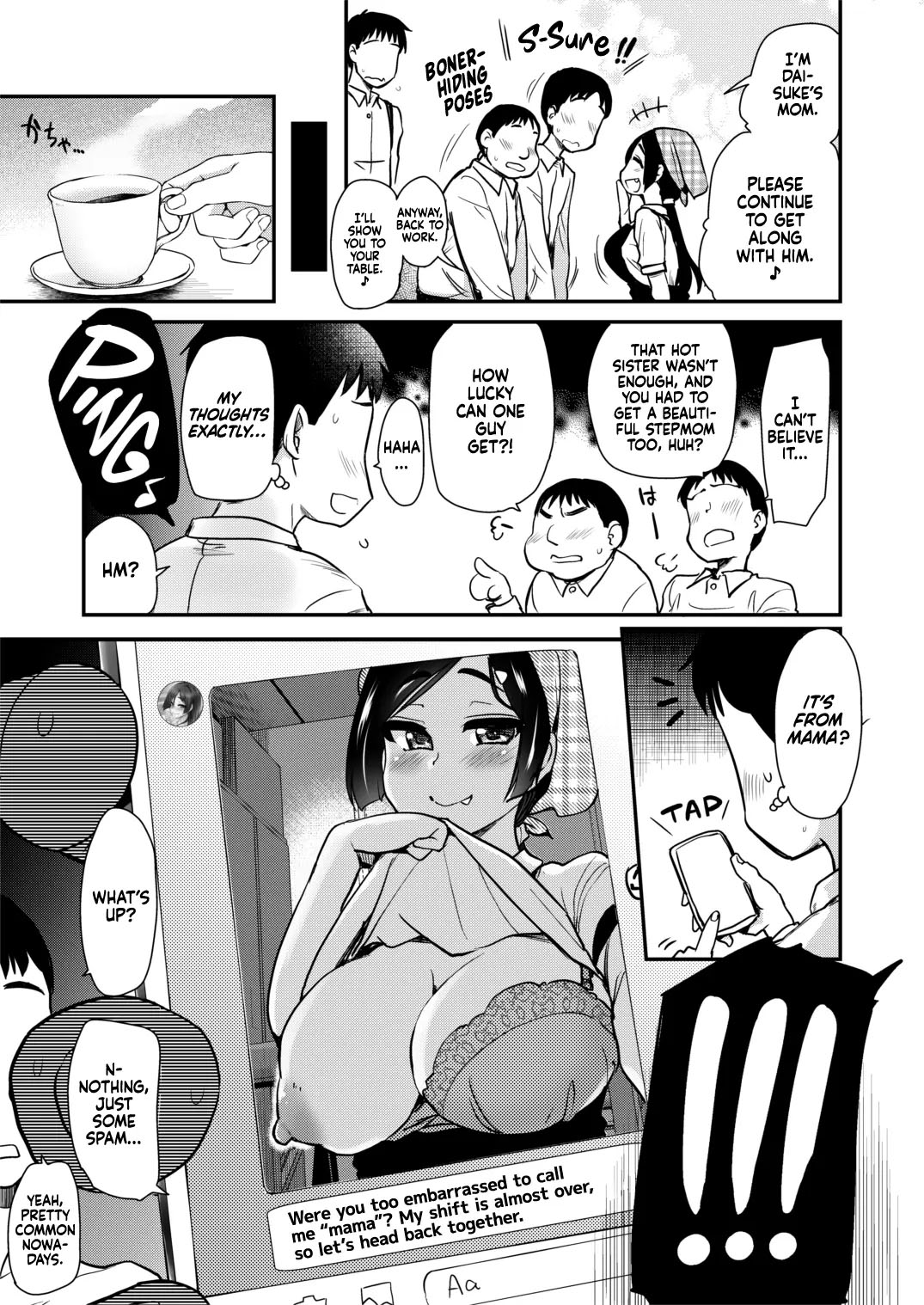 Tomodachi ga Urayamu H Sugiru Boku no Mama to Onee-chan wa, Tokoro Kamawazu Boku o Yuuwaku o Shite Kimasu   V1 page 10 full