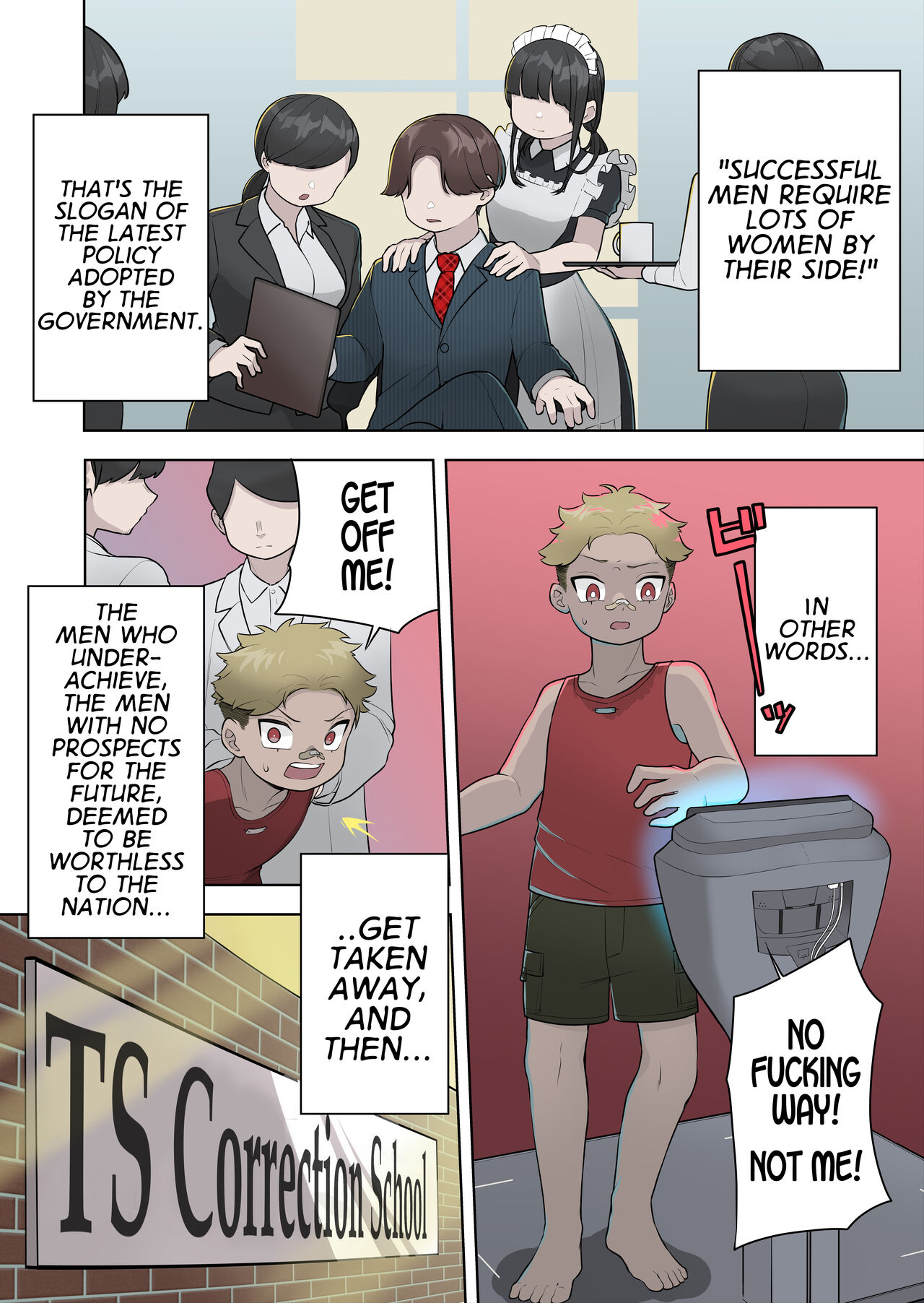 Kyousei Gimukyouiku! TS Ecchi na Onnanoko Kunrenkou! | Correction and Duty Education! Training School for Lewd TS Girls! page 2 full