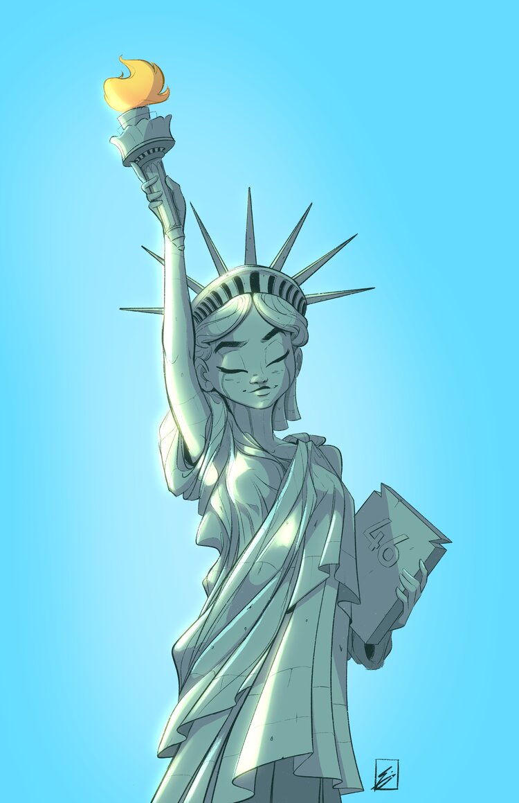 Statue Of Liberty By Unknown Artist Backup page 6 full