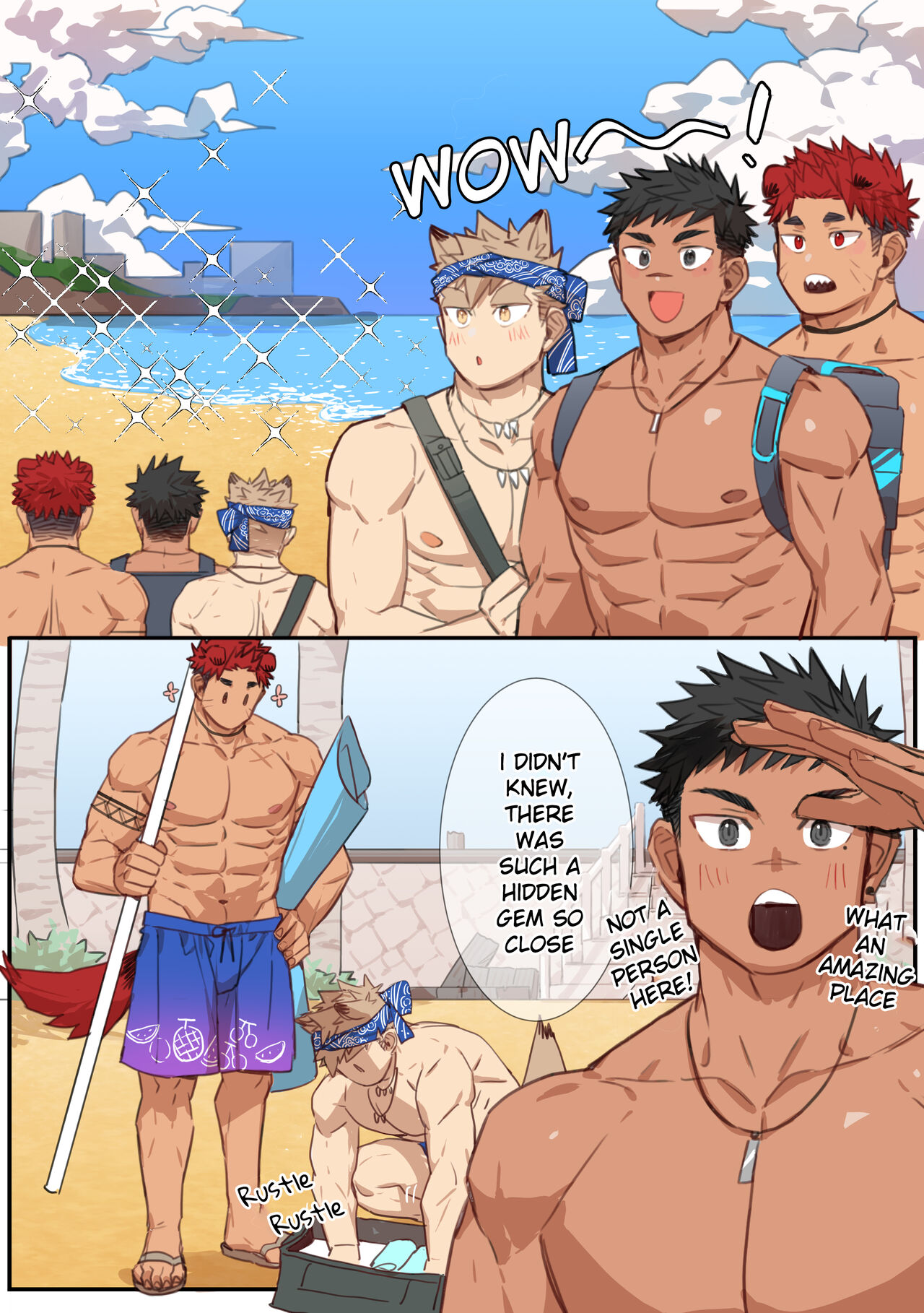 Pixiv FANBOX 34-35 BEACH page 1 full