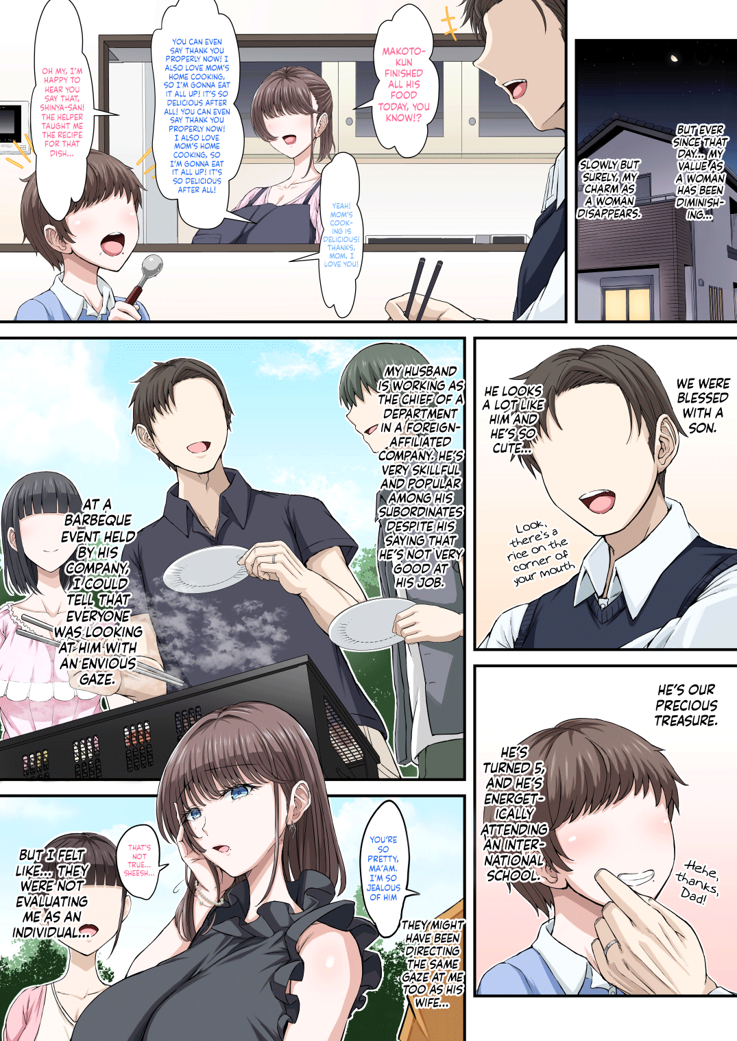 Black Fall -Kuro ni Ochita Tsuma- | Black Fall -The Housewife Falls To Darkness- page 4 full