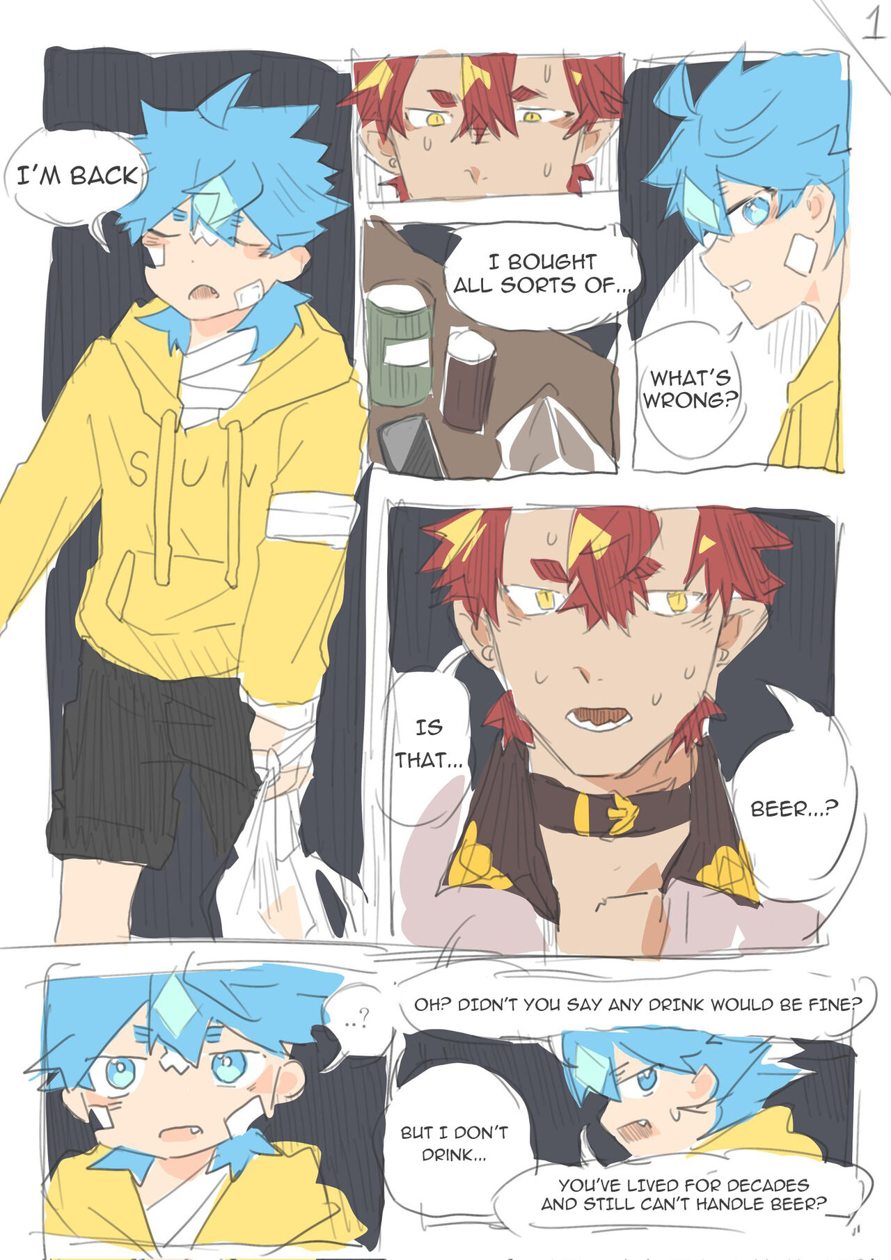 Twitter short manga page 1 full