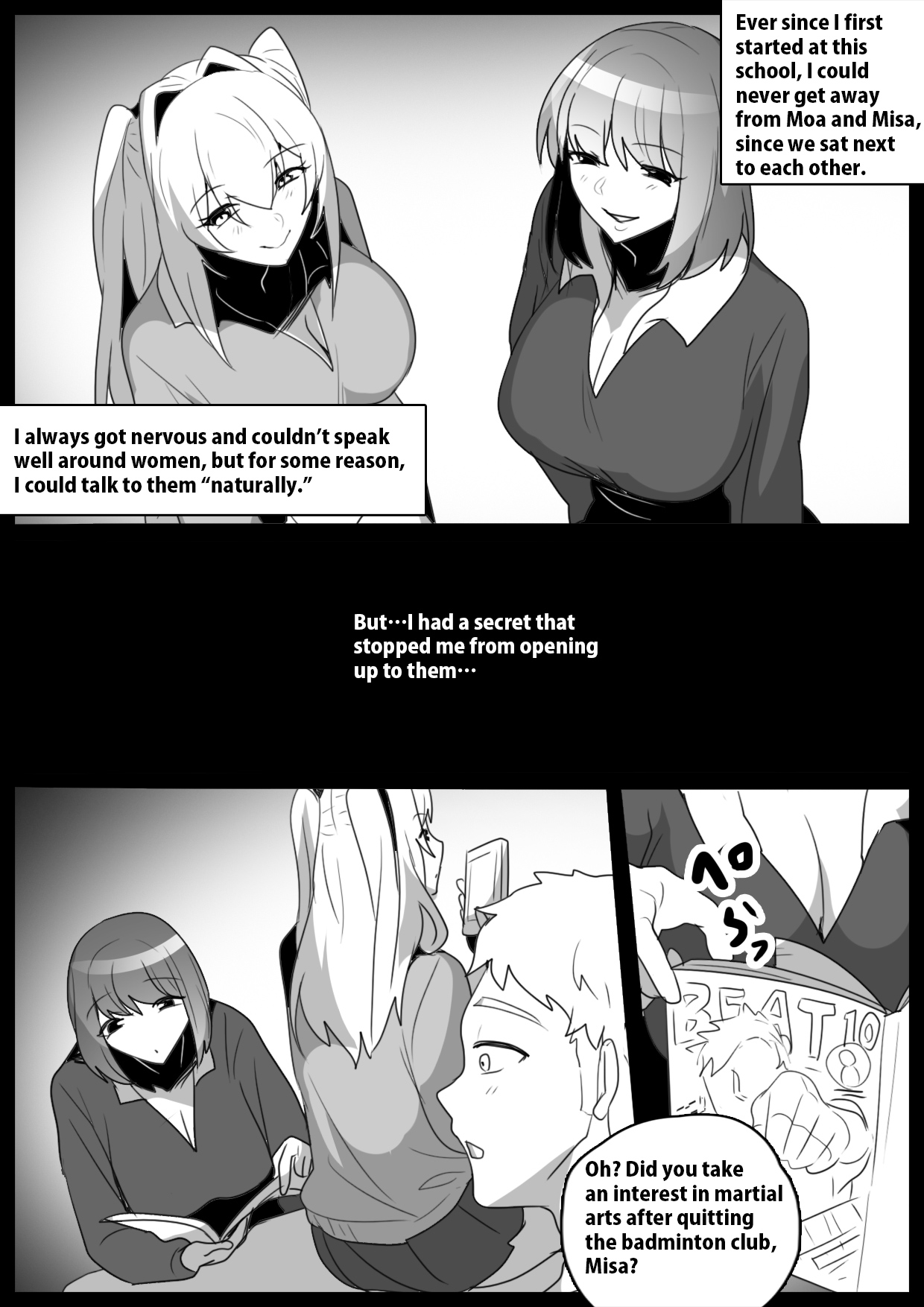 Onaji Class no  Onna Tomodachi ni Maso Bare shite, Sandbag Dorei ni  Otosareta Hanashi. | Turned into a punching bag slave by two girls in my class who found out I was a masochist page 2 full