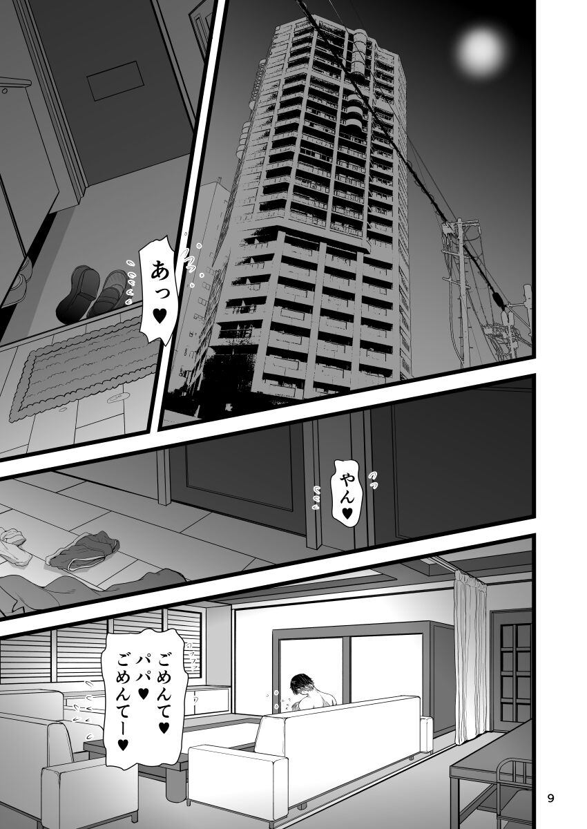 Amaetai Gal wa Fukegao no InCha ni Fuigui Semarimashita page 9 full