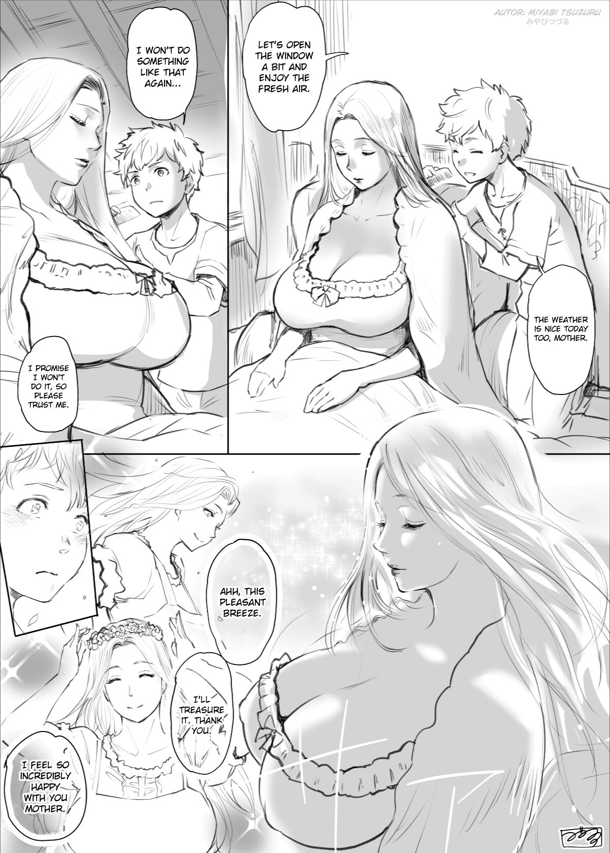 Miyabi Tsuzuru - I'm the only one who can protect Mom! page 3 full
