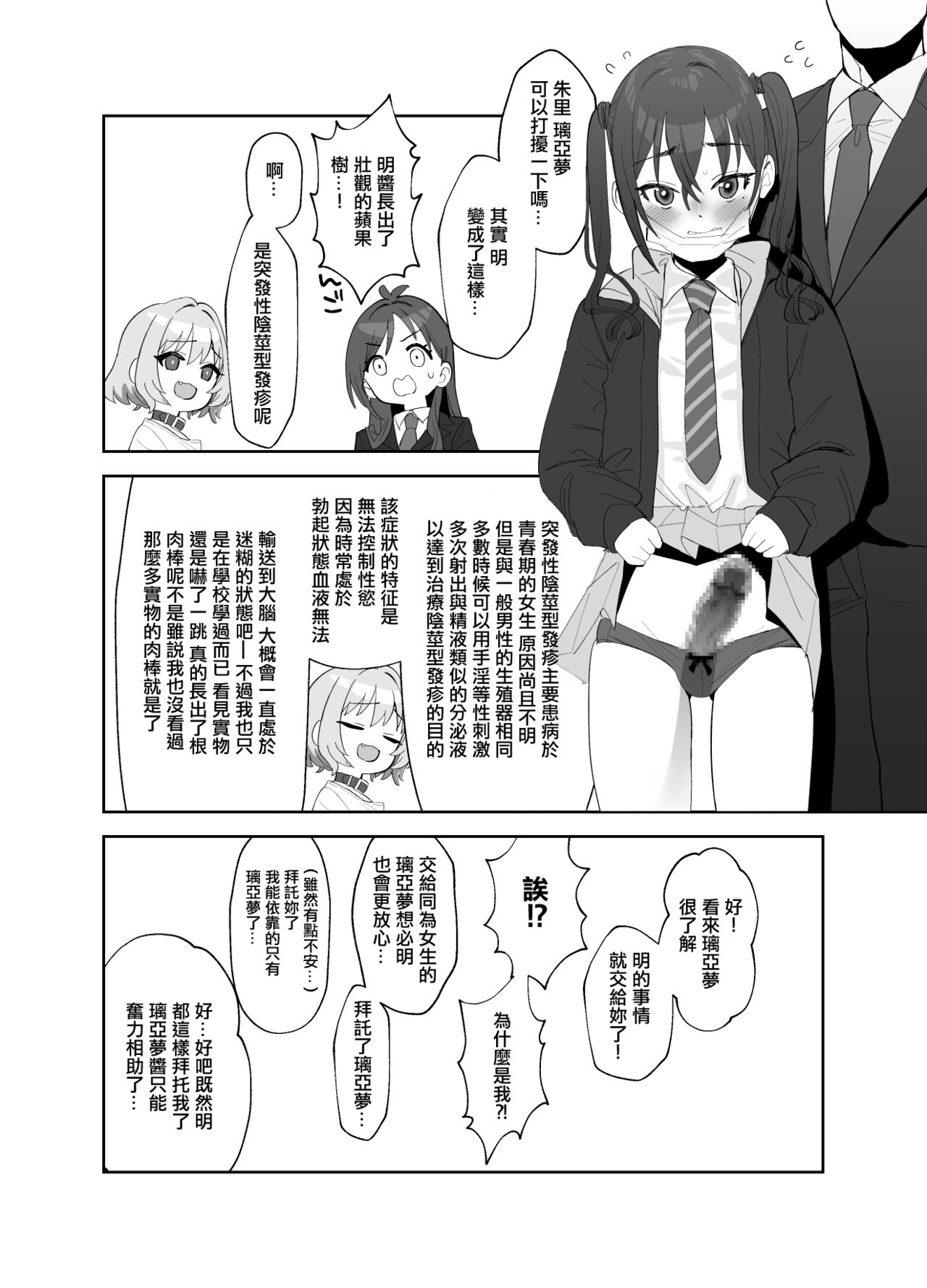 Akira ni Chinko ga Haete Riamu to Ecchi suru Manga | 明長出了肉棒與璃亞夢做愛的漫畫 page 2 full