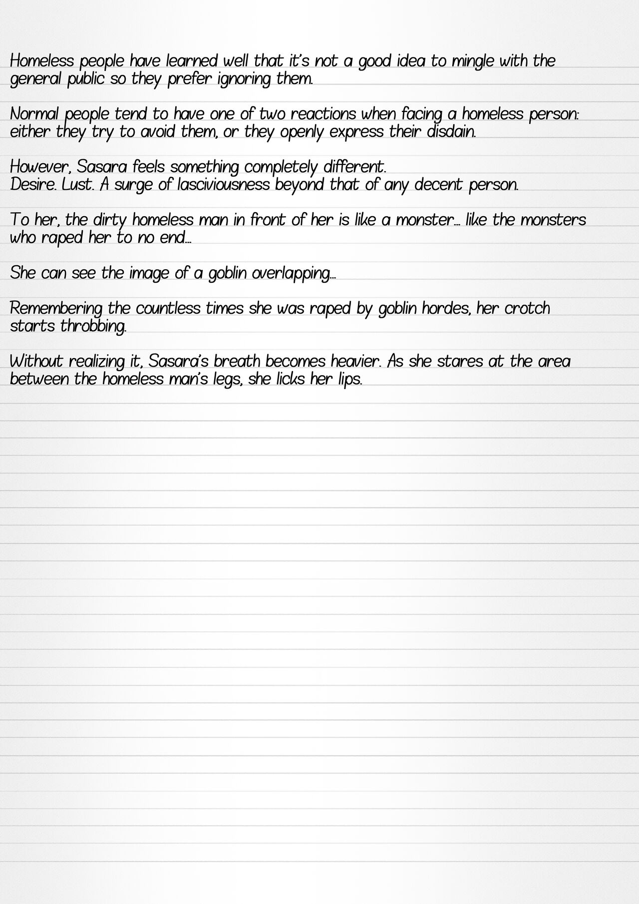 Misuke's Short Stories 12 - Sasara & The Homeless page 4 full