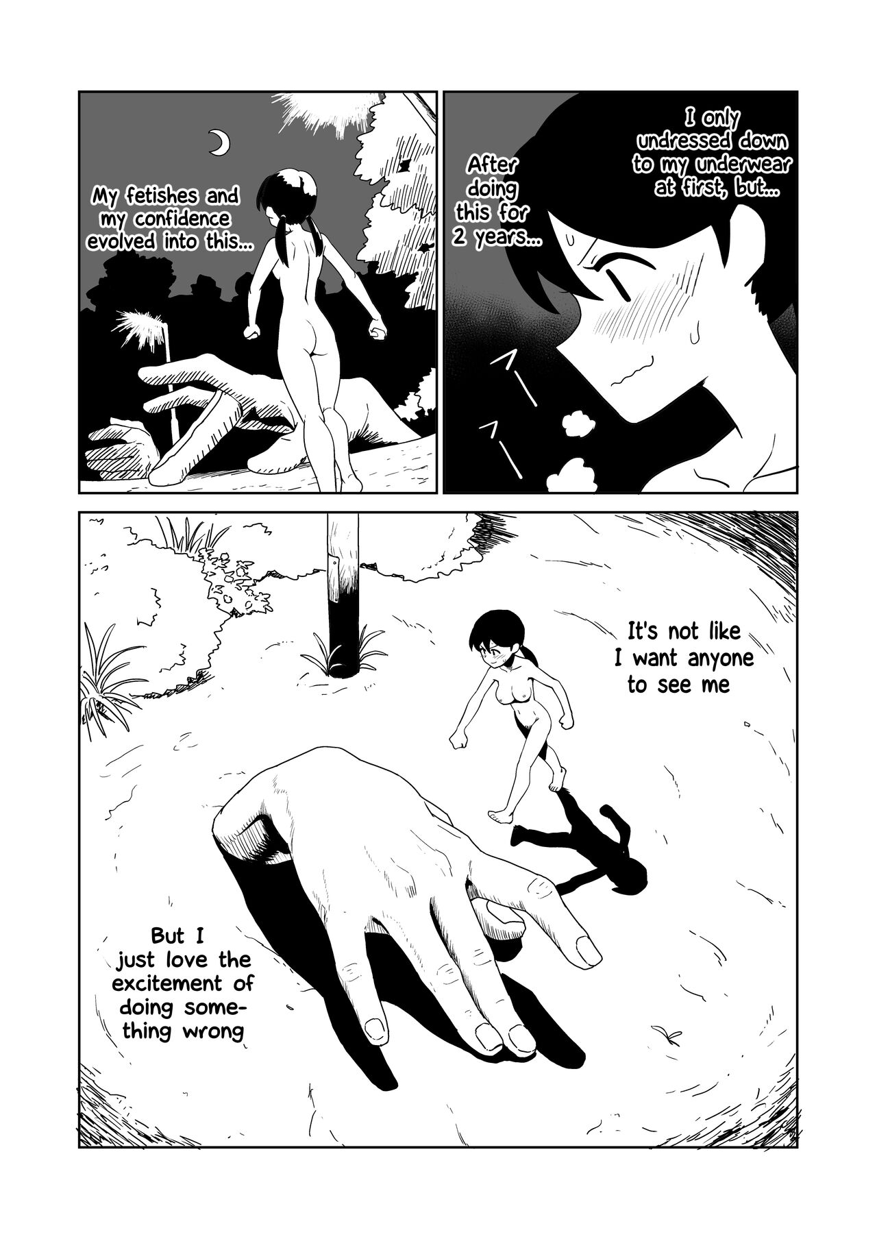 Yoru, Kouen, Roshutsu Jii. | Night, Park, Public Masturbation page 5 full