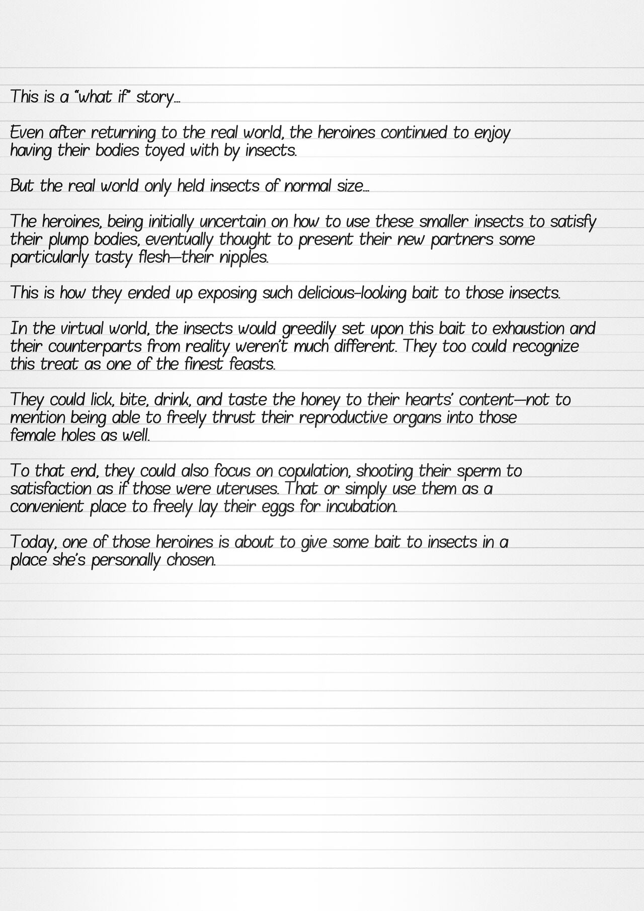 Misuke's Short Stories 9 - Playing with Insect Bait page 2 full