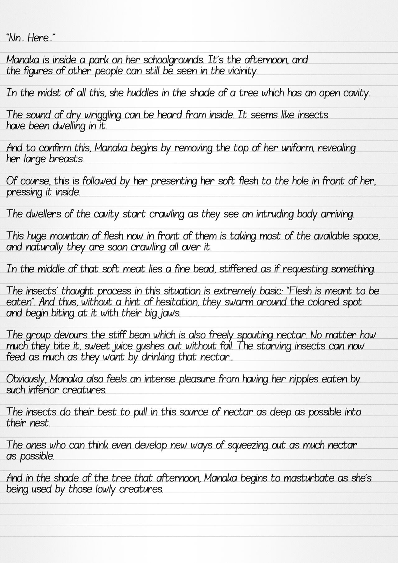 Misuke's Short Stories 9 - Playing with Insect Bait page 3 full