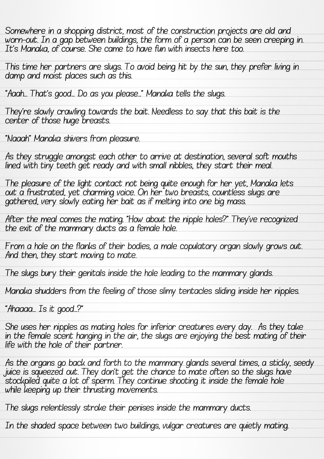 Misuke's Short Stories 9 - Playing with Insect Bait page 6 full