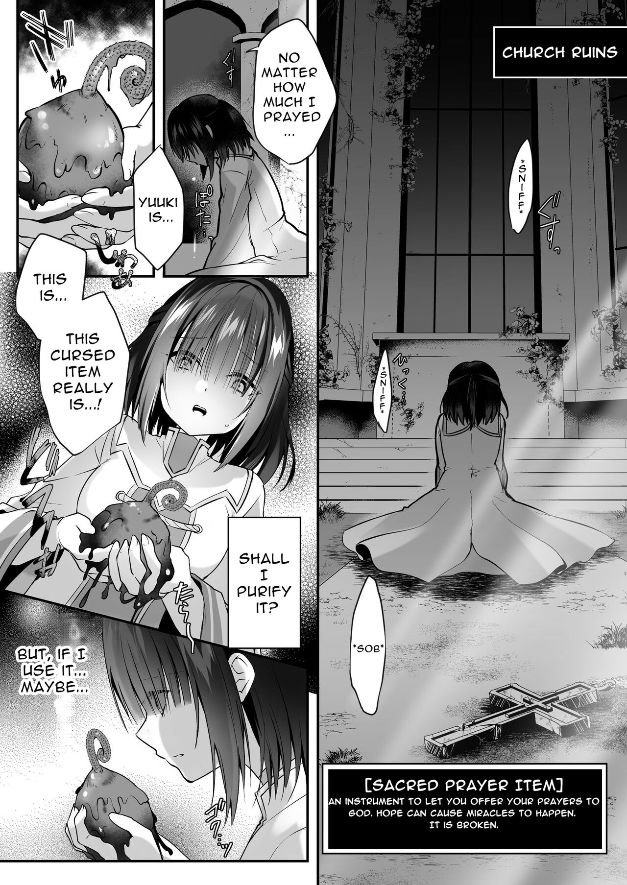 Yami Ochi Sister no Marunomi Kairaku Osen ~NTR Shi ni kuru Yatsu Zenin Marunomi Sureba Watashi no Kachida yo ne~ | Vore Pleasure Contamination of a Darkly Corrupted Cleric page 8 full
