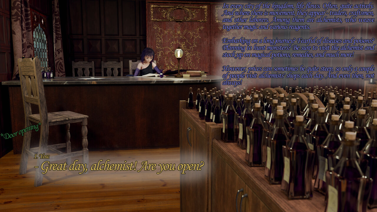 Vore comic "Magia et Plumis" page 2 full