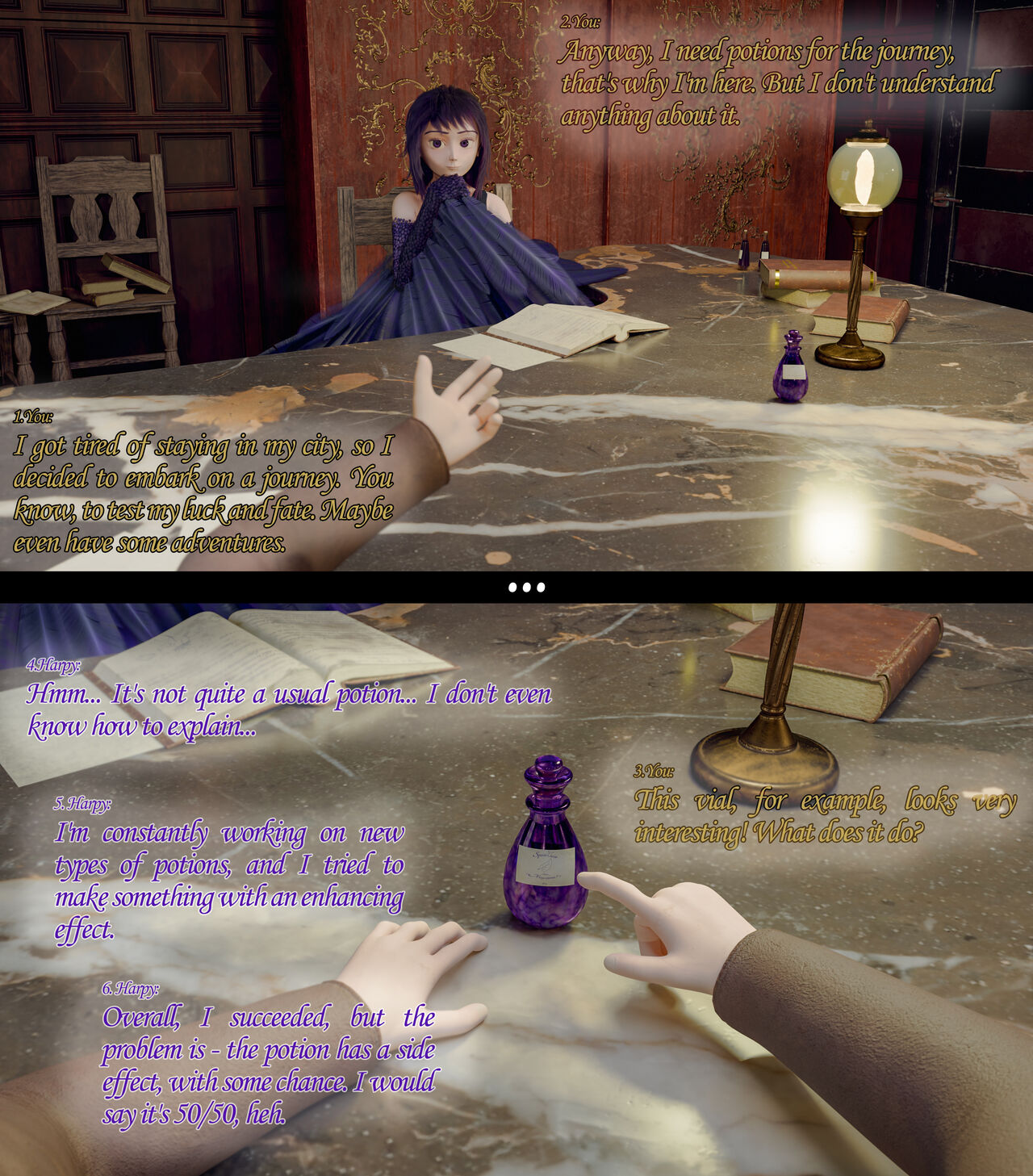 Vore comic "Magia et Plumis" page 4 full