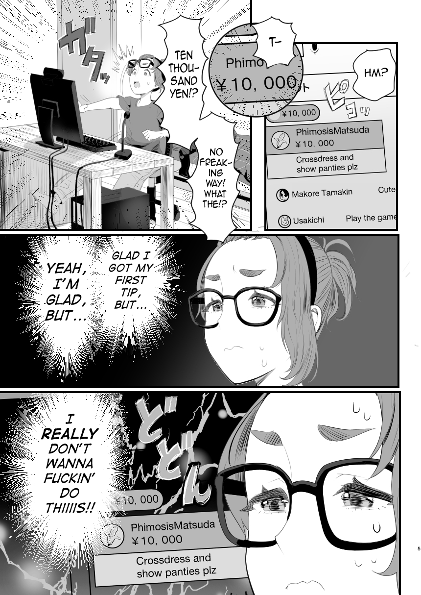 Otokonoko Haishinsha Nagesen ni Noserarete Hamerarechaimashita page 5 full