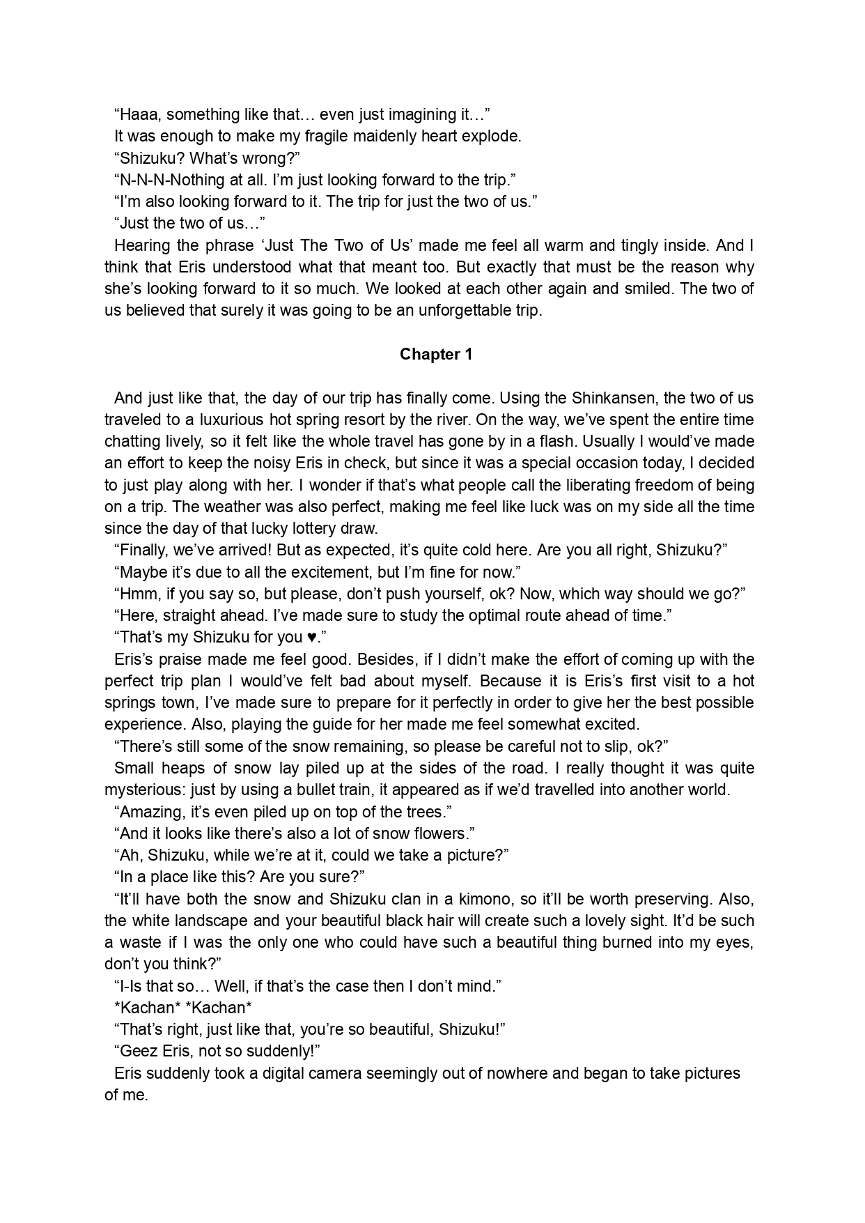 Sono Hanabira ni Kuchizuke o - Nukumori ni Tsutsumarete | A Kiss For The Petals - Bathed in Warmth page 9 full