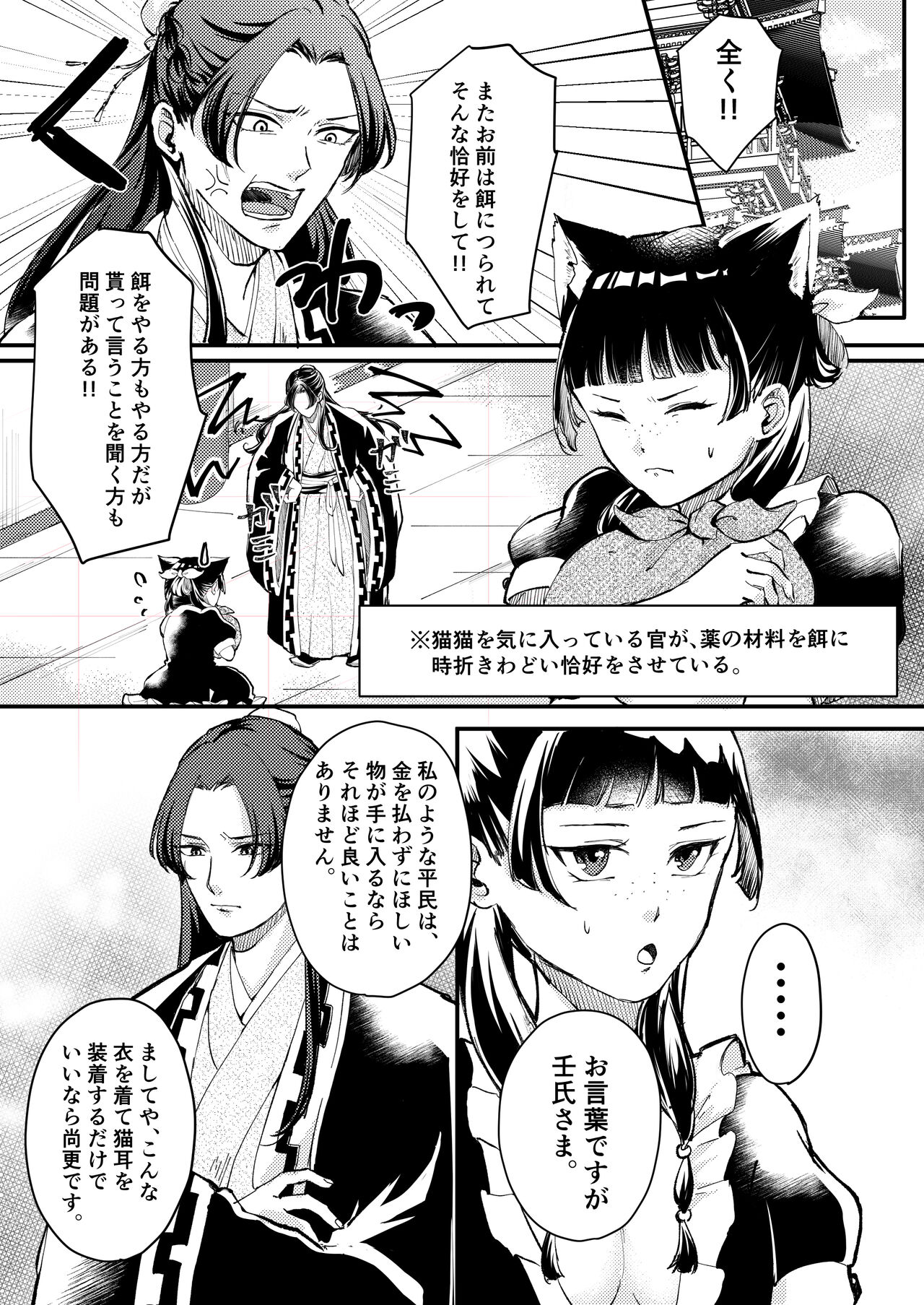 猫耳着けた猫猫が皇弟に手厳しい奉仕をする本 page 3 full