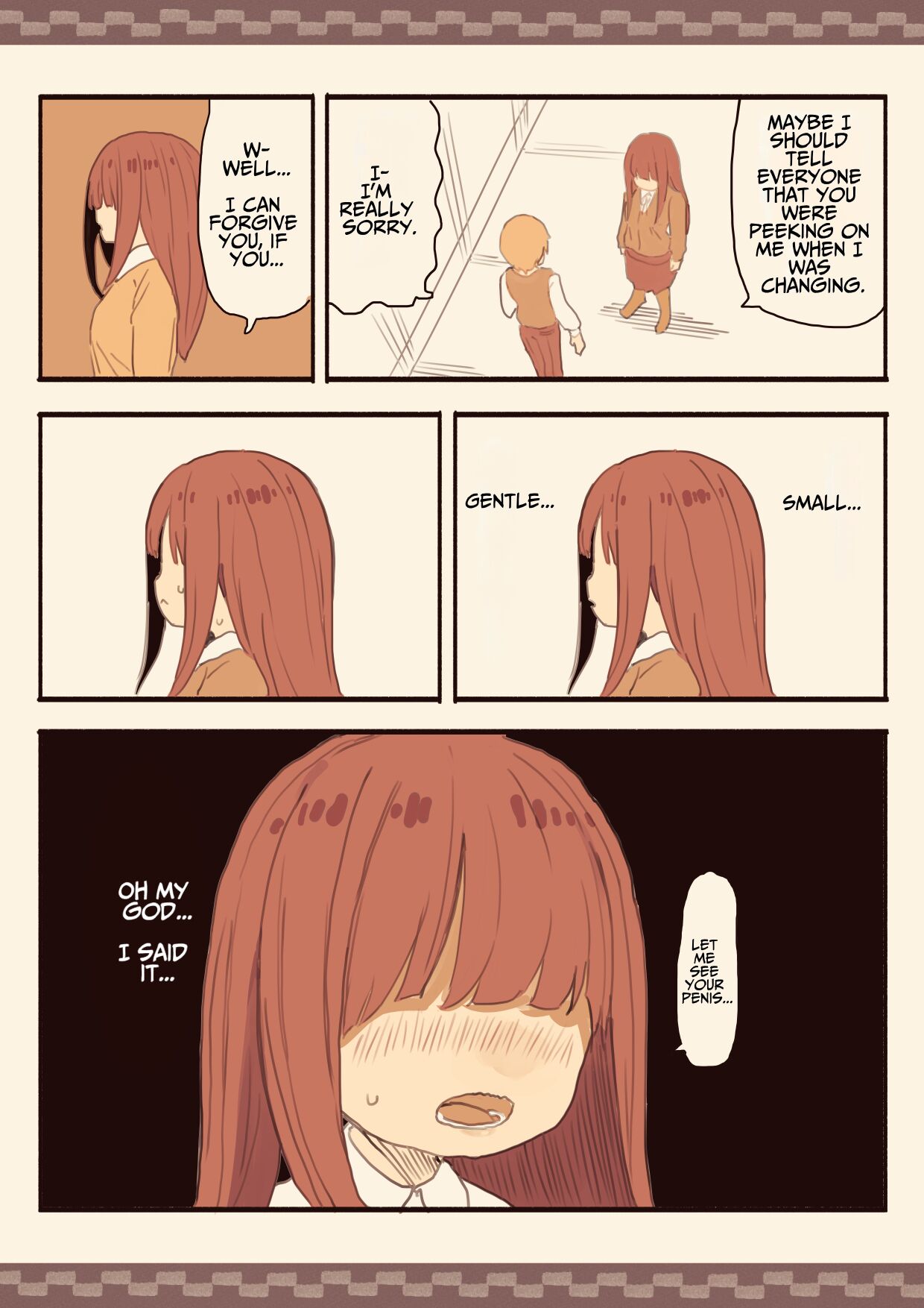 Blinding Bangs Girl Blackmails A Male Student Into Sex page 8 full