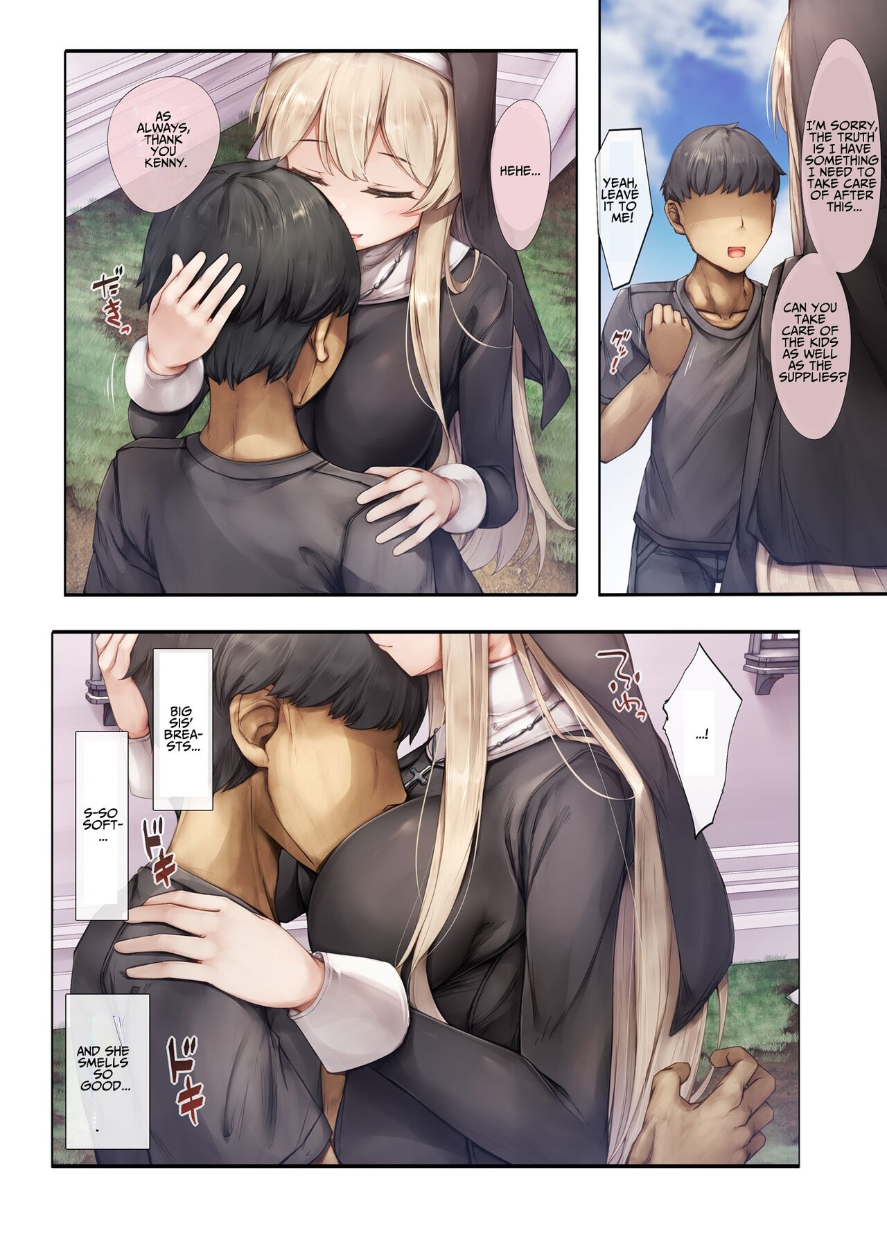 Machihazure no Seijo-sama Daisuki na Onee-chan wa Boku no Shiranai Otoko no Mono page 10 full