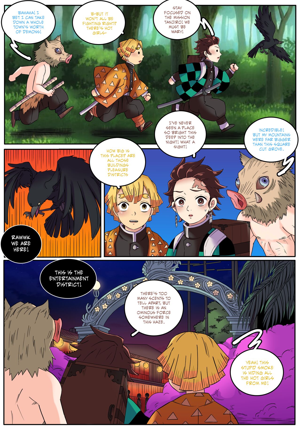 Demon Slayer - Kimetsu No Yaiba: Red Light District page 9 full