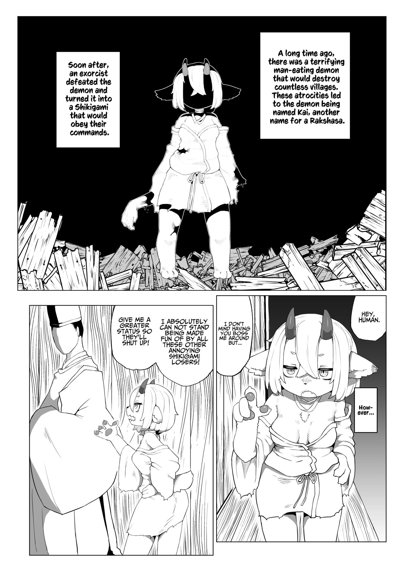 Kutta Bun Ume! Hitokui Oni-chan | Give Birth To That Which You Eat! Man-eating Ogress! page 4 full