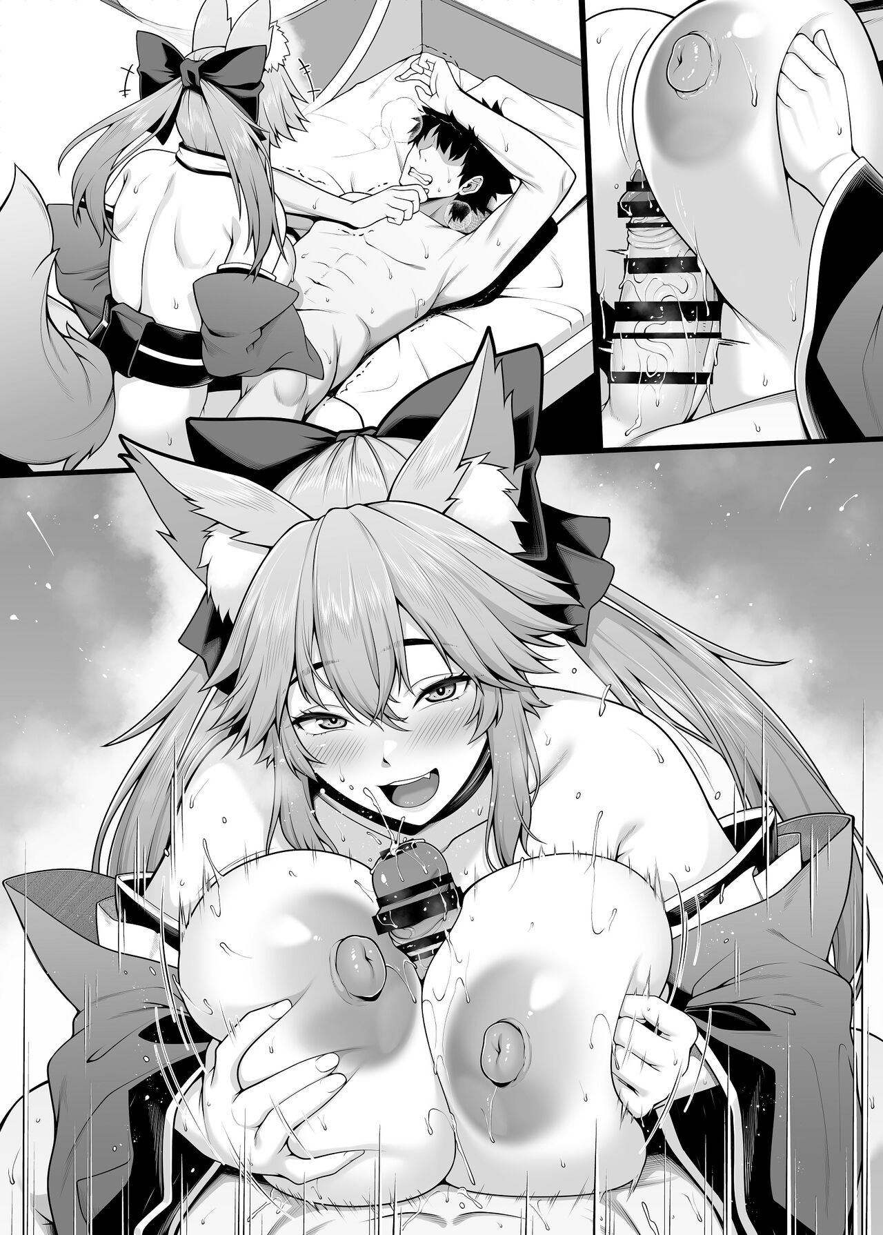 Tamamo no Sourou Kaizen Training Manga 1 "Paizuri Hen" | 玉藻的乳交训练之早泄改善 page 7 full