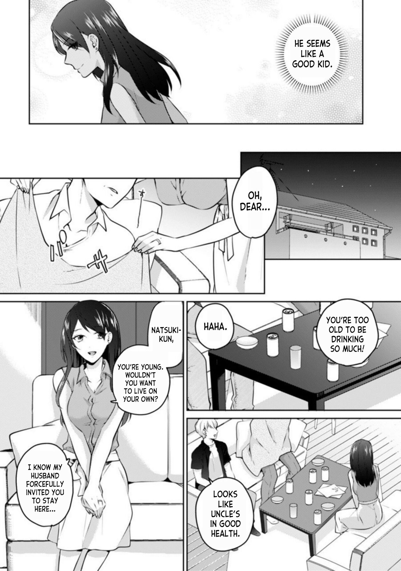 Oi Ni Netorare Deisui Etchi `sōnyū Re Rareta Dake De… Okumade I Tcha… U!' 1 | Drunken NTR Sex with my Nephew 「I came deep inside when he put it inside me...」 ch.1 page 5 full