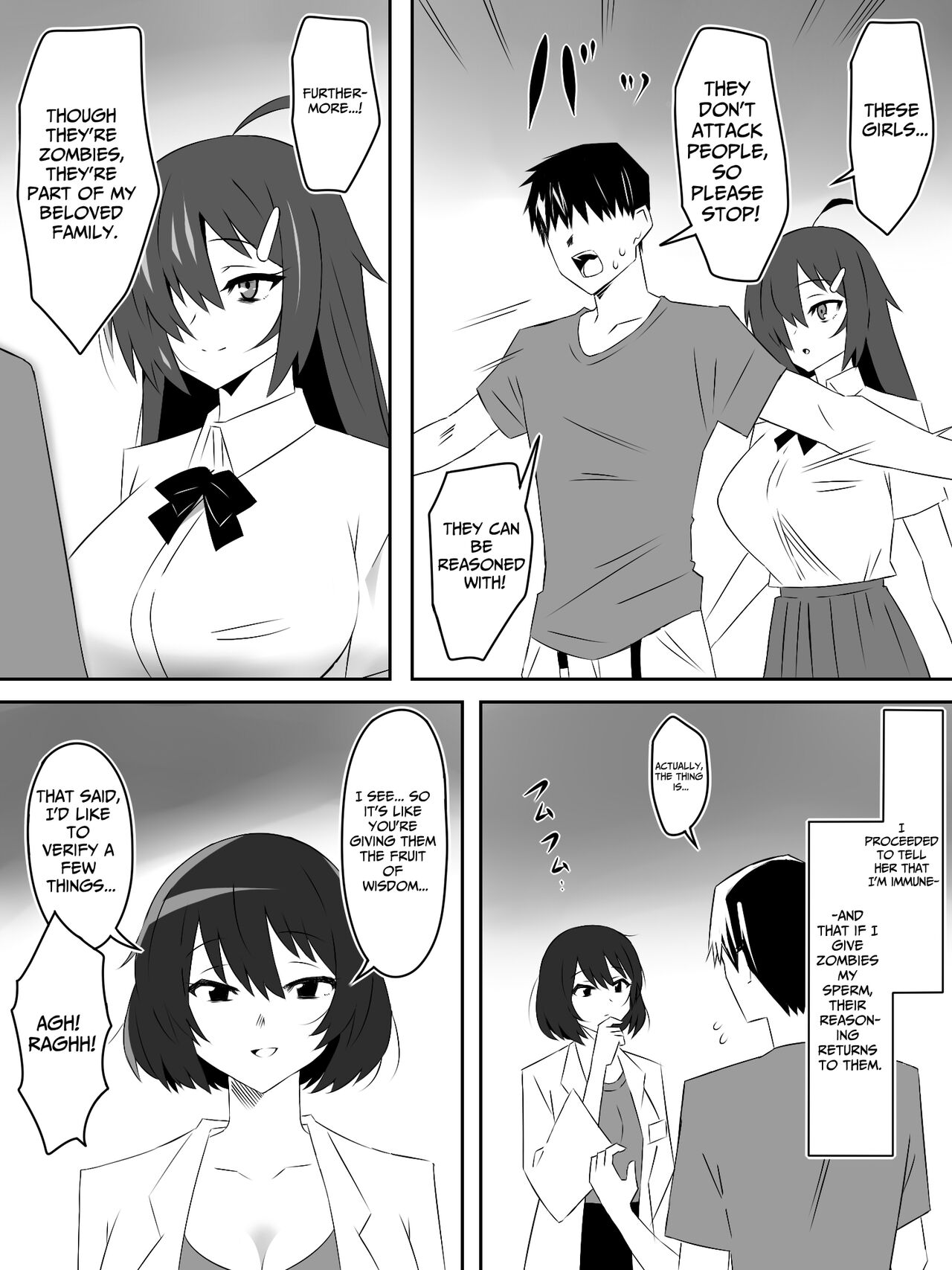 Zombie Harem Life ~Antibogi no Ore to Bakunyuu Zombie~ 5 | Zombie Harem Life ~My Immunity and the Big-Titted Zombie~ 5 page 6 full
