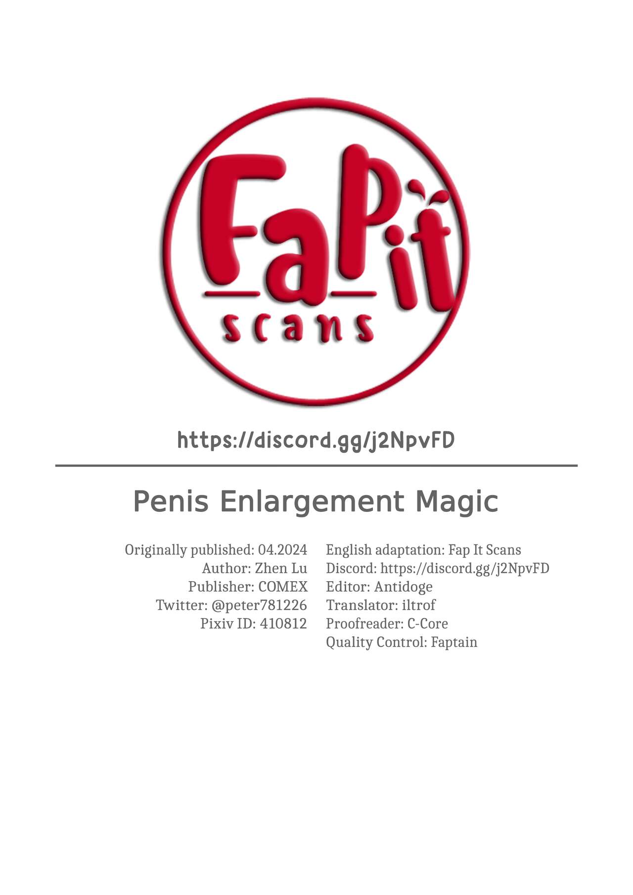 [COMEX (Zhen Lu)] Chinchin ga Ookiku Naru Mahou | Penis Enlargement Magic (Sousou no Frieren) [English] [Decensored] [Fap It Scans] Hentai - Raw  27