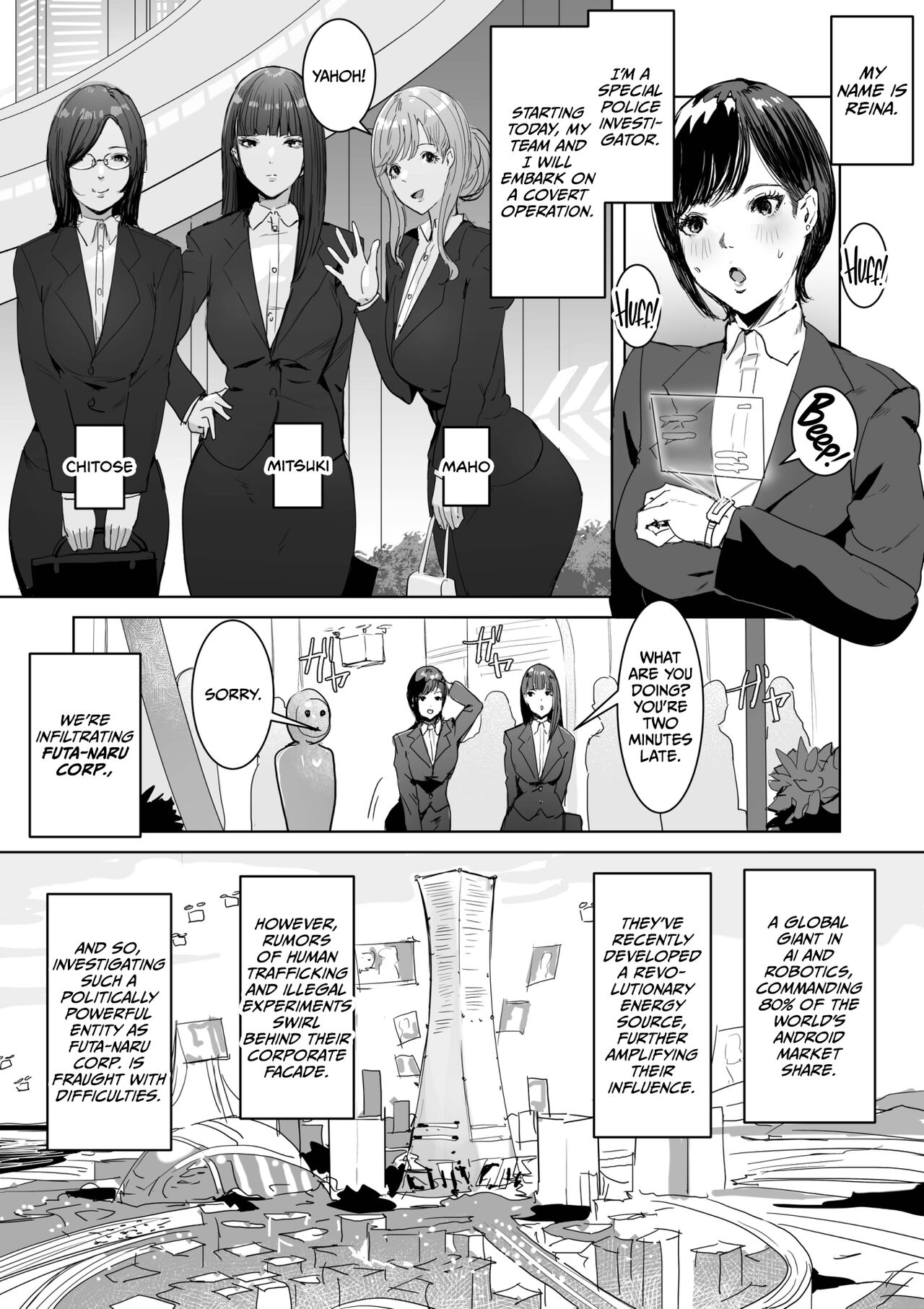 Haiteku Kigyou ni Sennyuu shitara Futanari Android ni Kaizou Sareta | When I Infiltrated a High-tech Company, I Was Turned Into A Lewd Futanari Android page 5 full