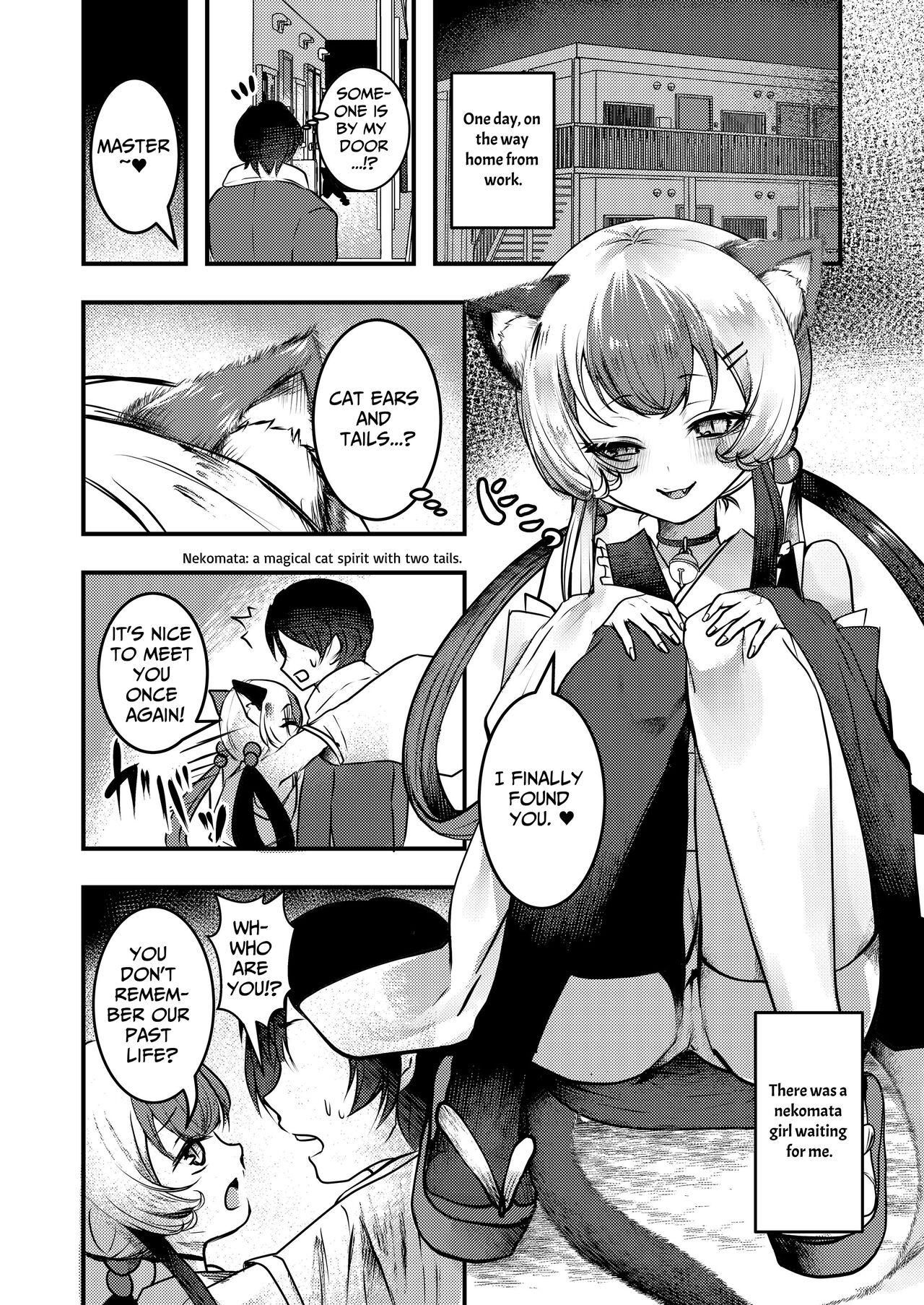 Yandere Youkai ~Tsuiseki Shitekuru Nekomata-chan Hen~ | Yandere Youkai ~Two-Tailed Cat In Pursuit~ page 2 full