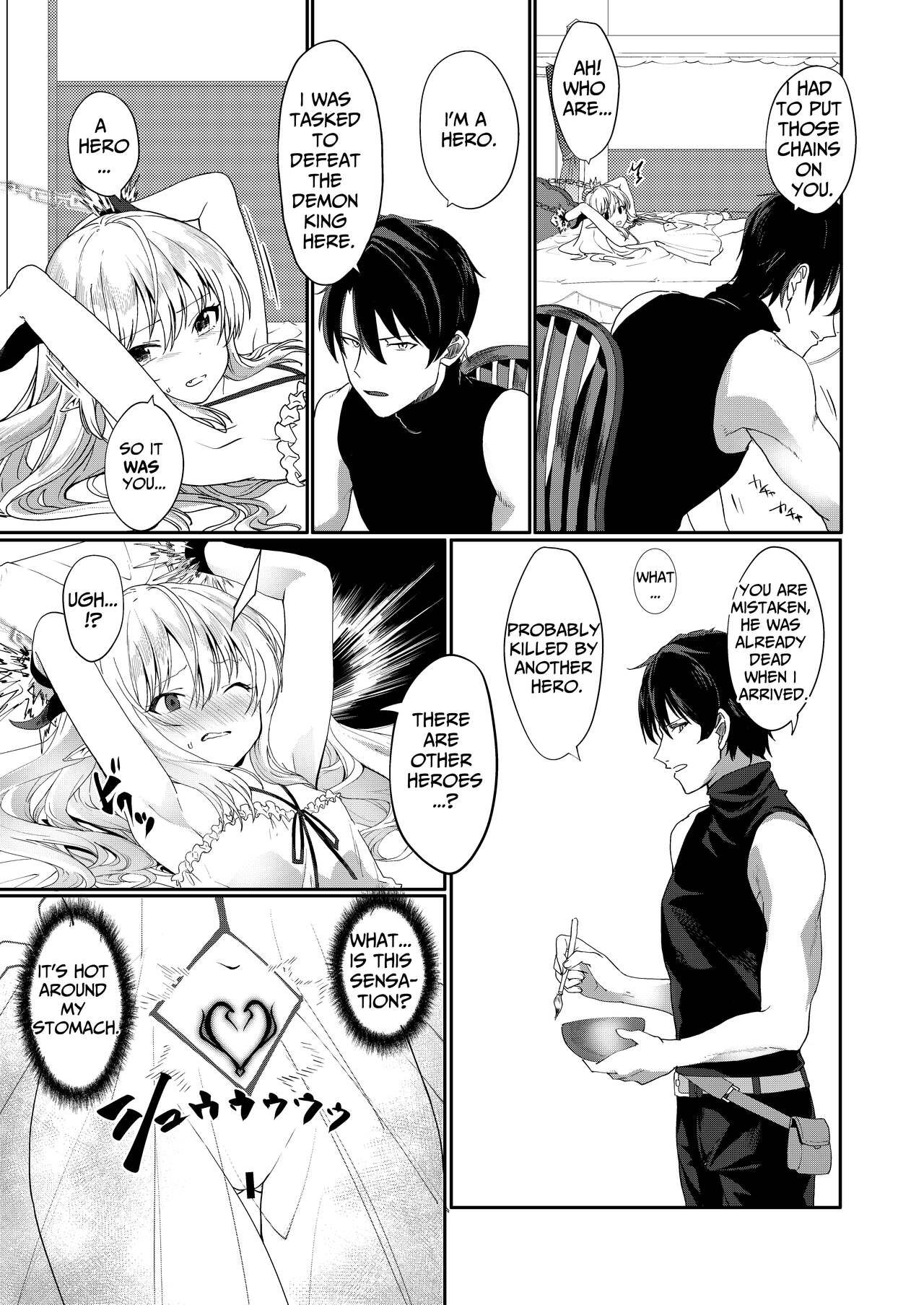 Yuusha no Dorei Inmon ga Maou no Musume o Youshanaku Osou! | The Hero's Servitude Crest Mercilessly Assails The Demon Lord's Daughter! page 9 full