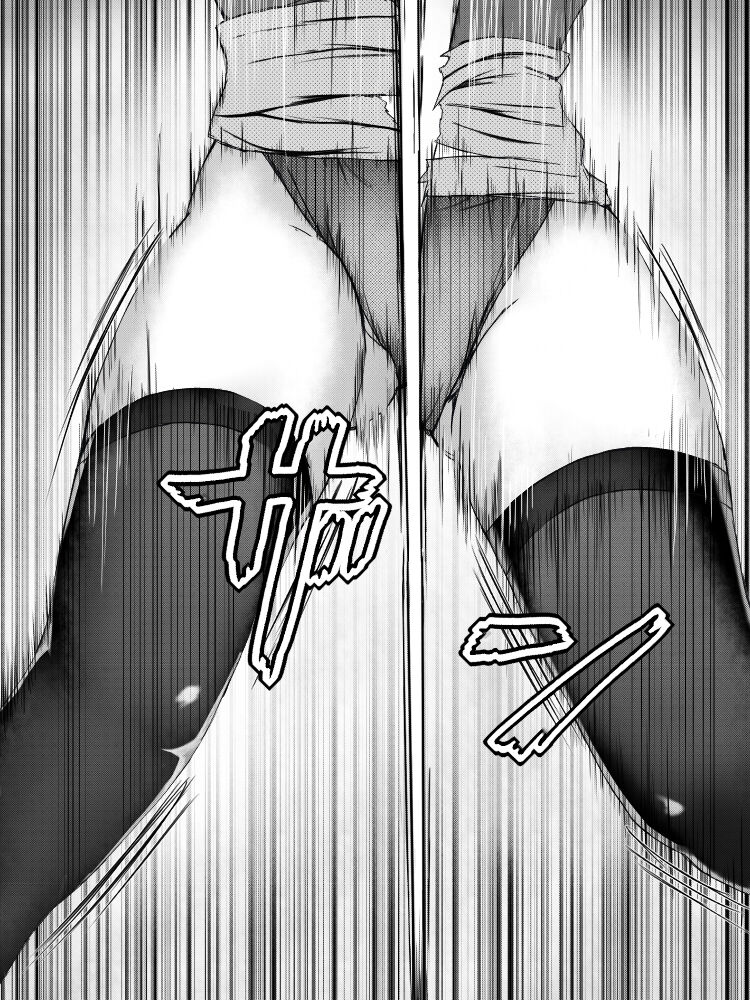 A female ninja is cut in two without mercy page 8 full