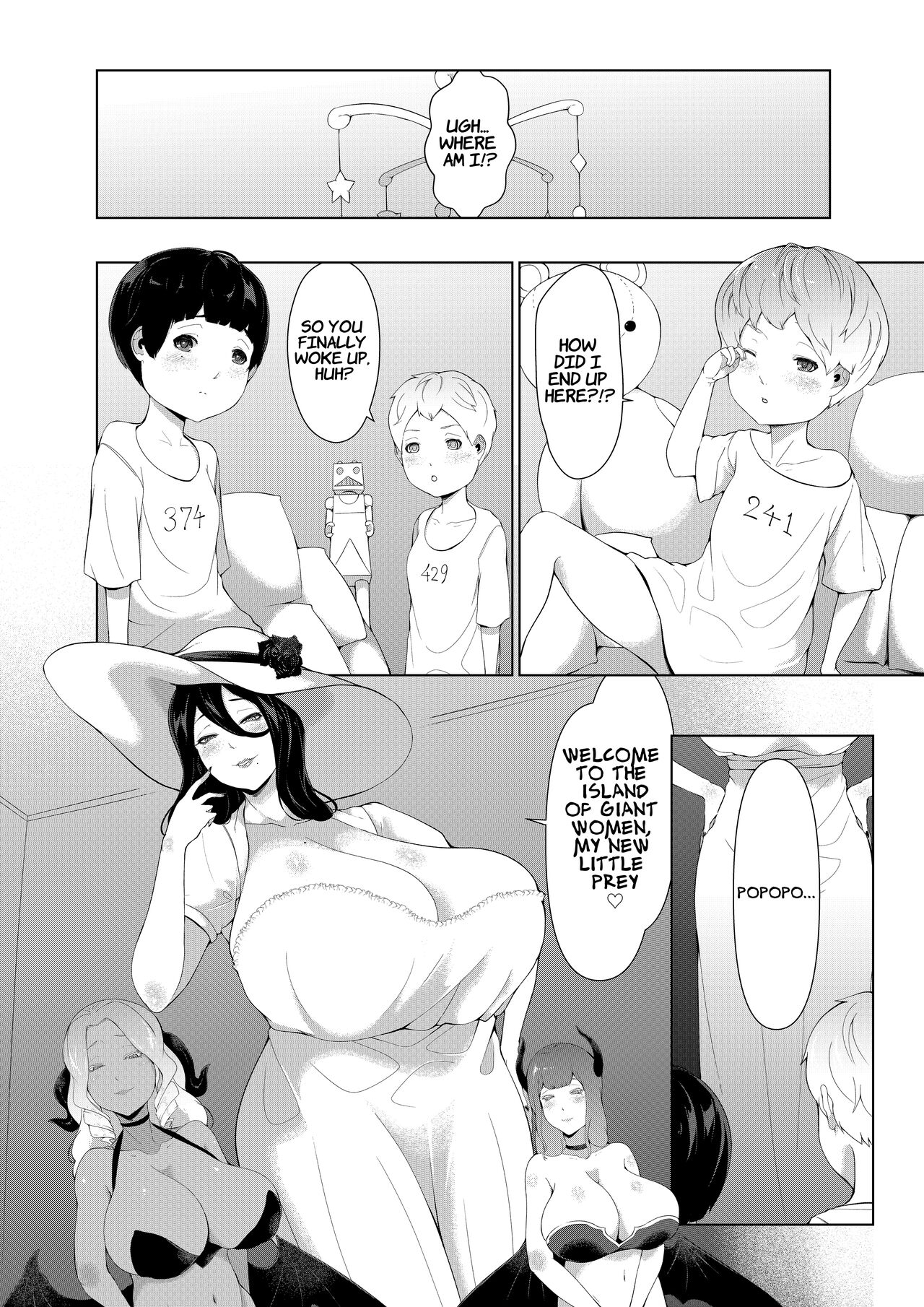 Giant Woman Island - Shota's Forced Squeezing ~ Hasshaku-sama and Red Demon Edition ~ page 2 full