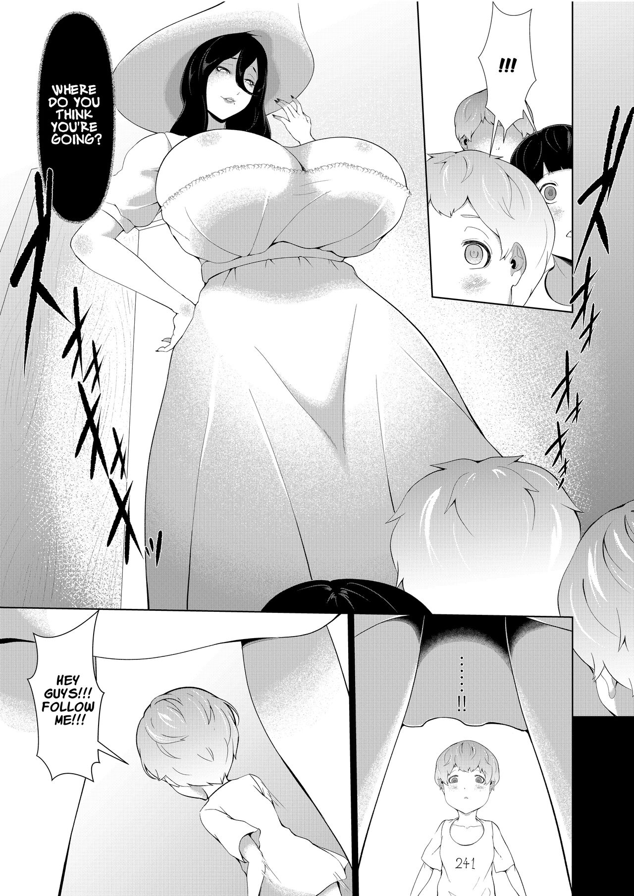 Giant Woman Island - Shota's Forced Squeezing ~ Hasshaku-sama and Red Demon Edition ~ page 9 full