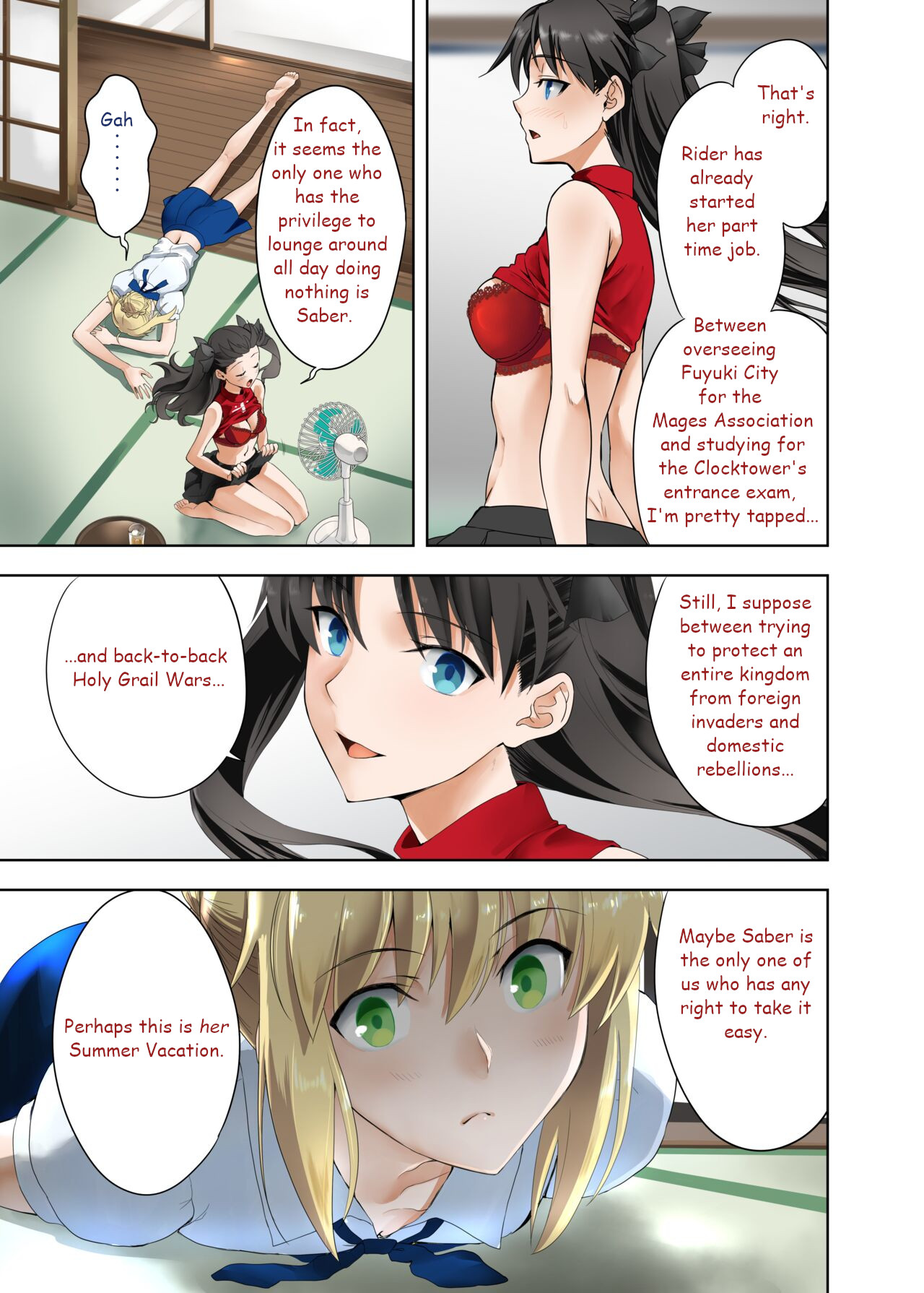Saber's Summer Vacation page 3 full