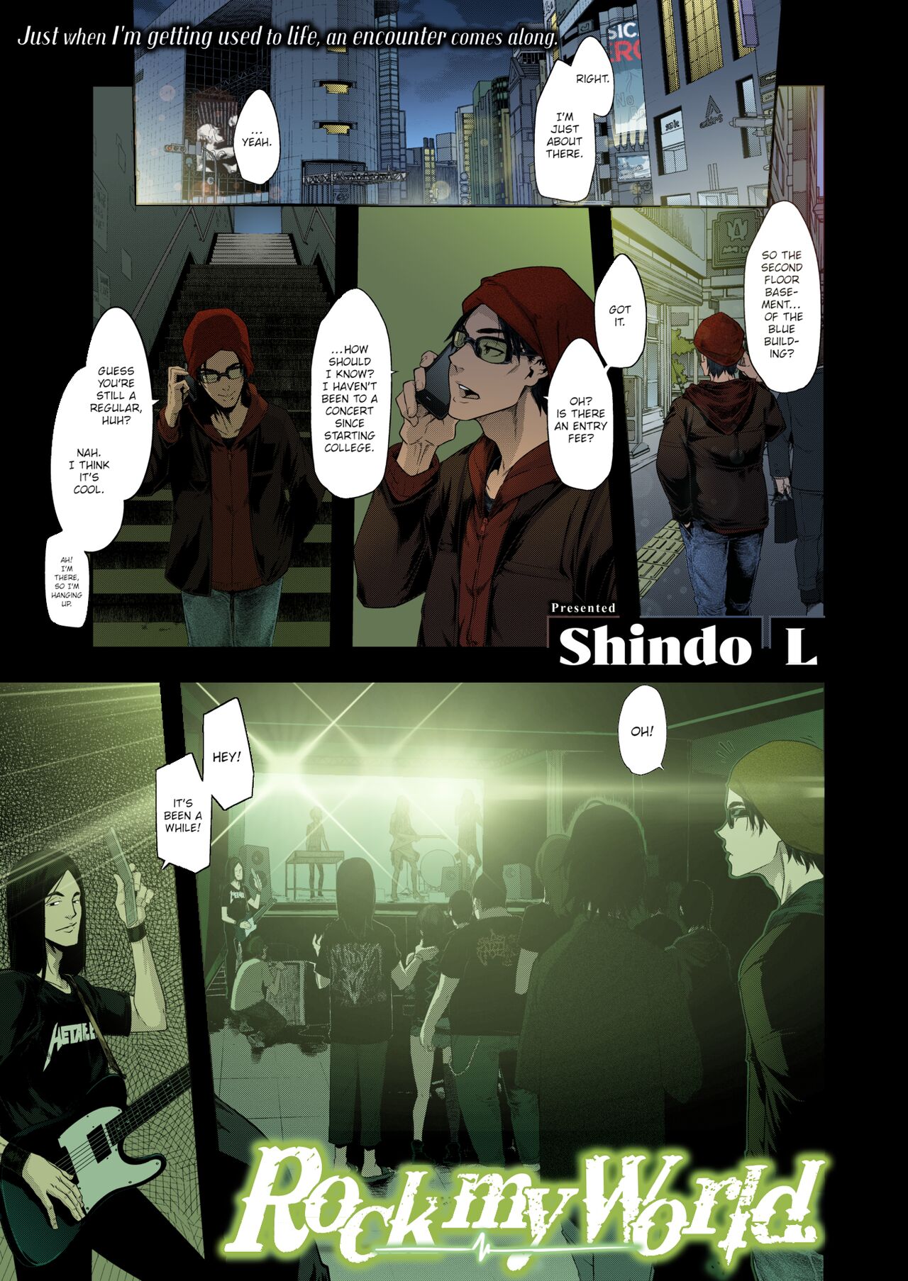 Just when I get used to life,an encounter comes along page 1 full