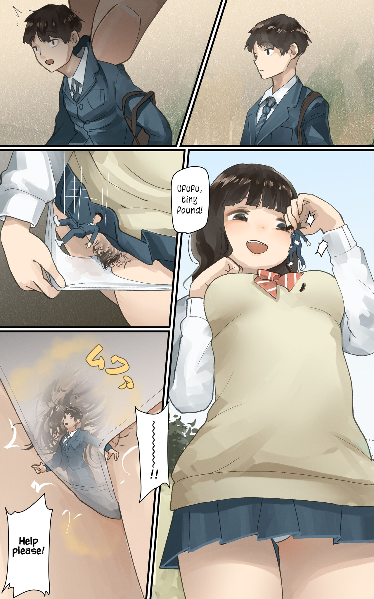 Vibe ni Sareru Kobito | Tiny Used as a Vibrator page 1 full