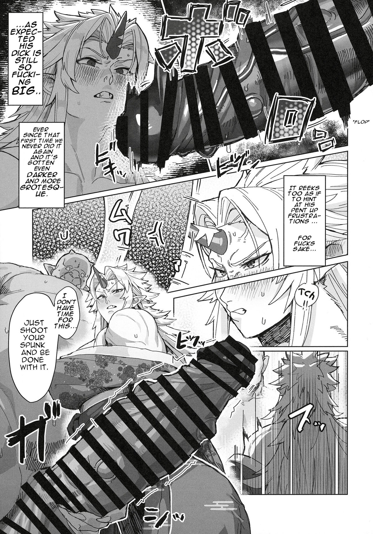 Yuugi Locked In A Grapple With An Orc 2   + cg draft page 9 full