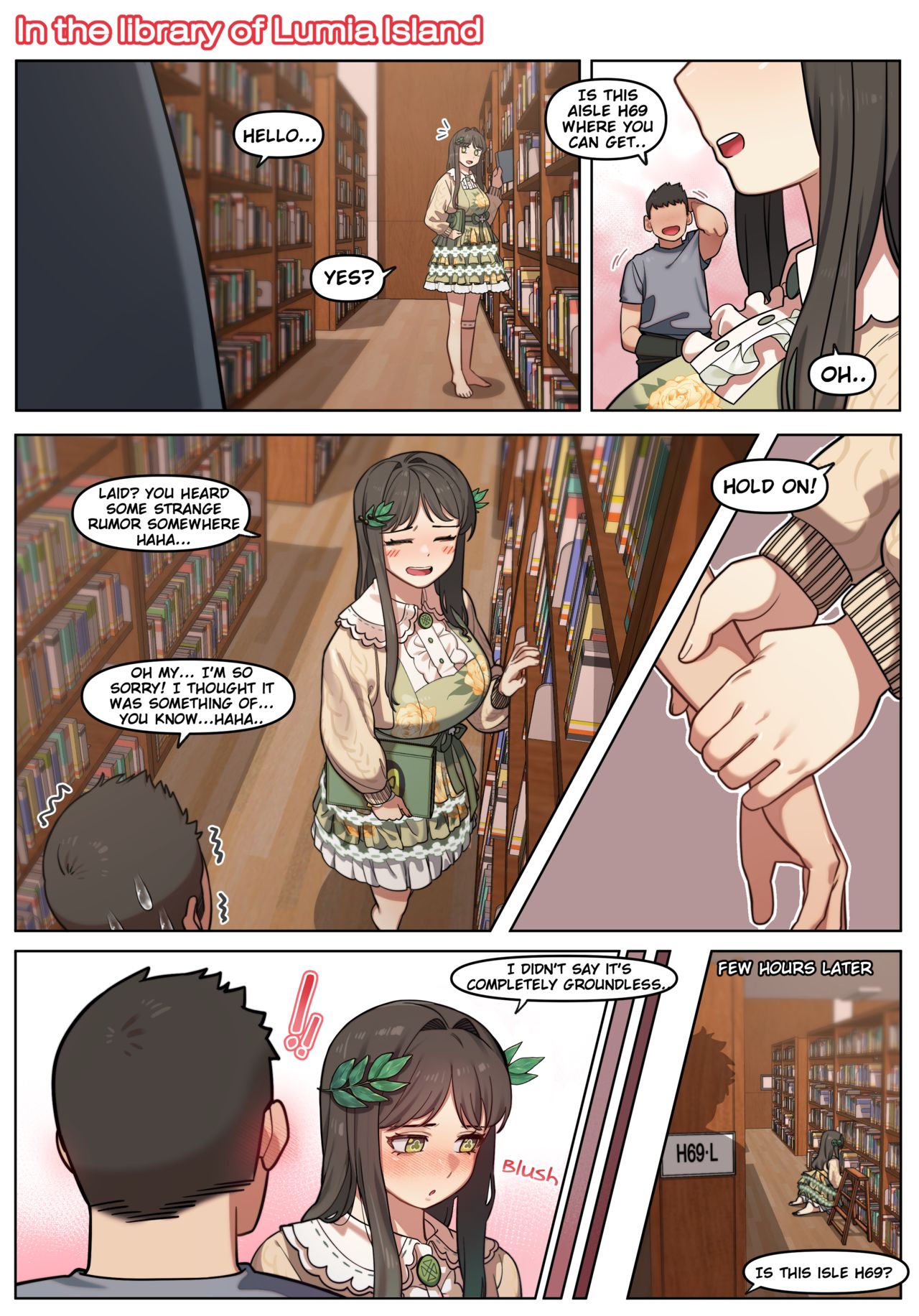 In the library of Lumia Island page 1 full