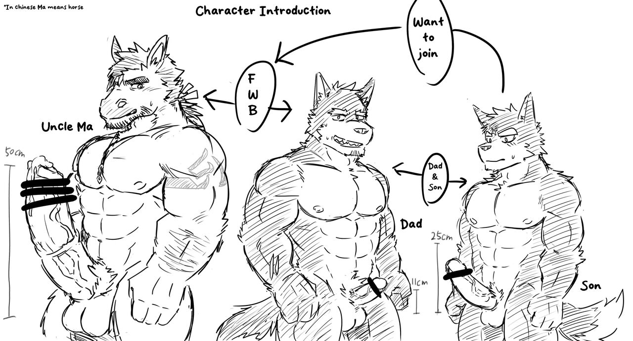 Horse and Wolf Father and Son page 1 full