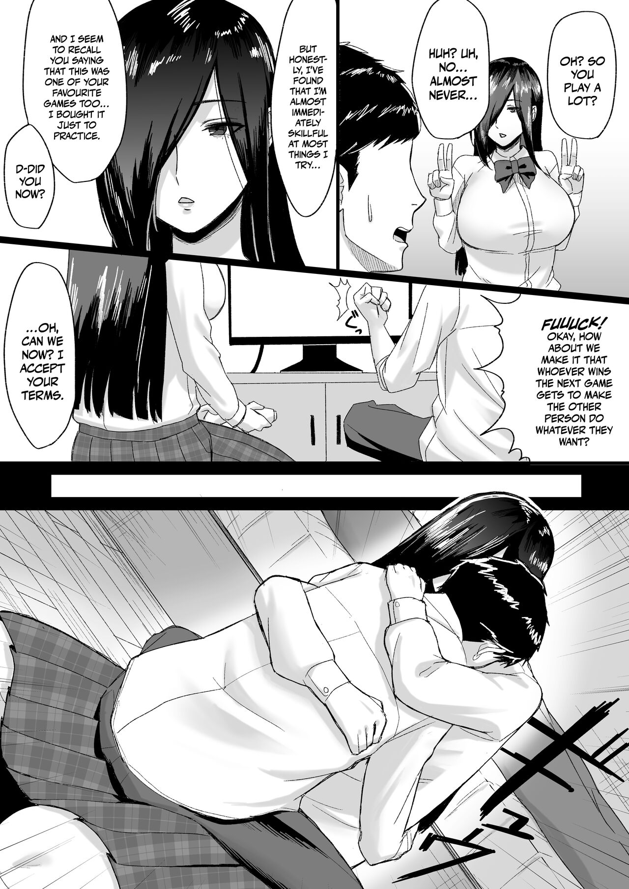 Choushin Cool-kei Kouhai ni Seiteki ni Semarareru Hanashi | Pressed For Sex By My Tall Aloof Kouhai page 6 full