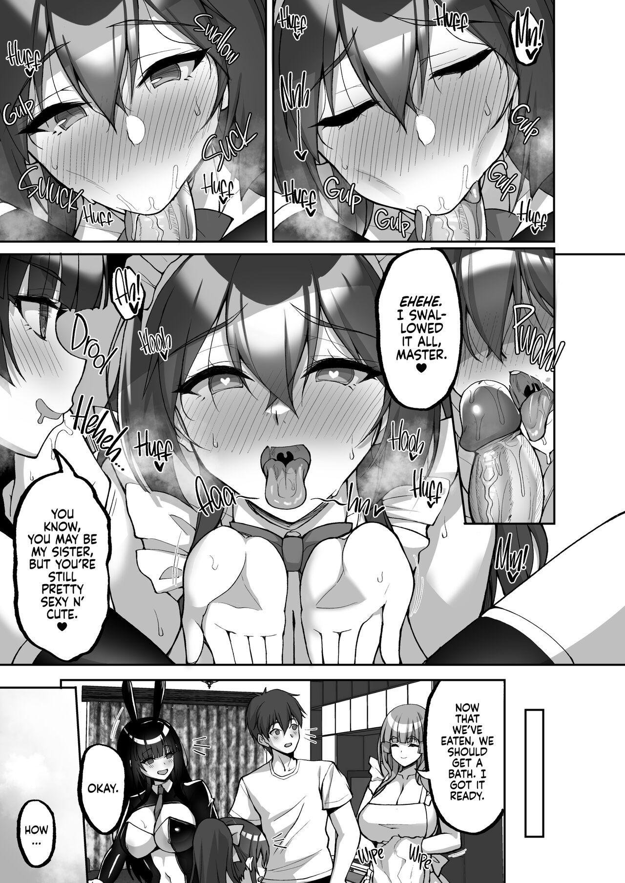 [Labomagi! (Takeda Aranobu)] Chishojo Fuuki Iin no Minna ni Ienai Inbi na Onegai 7 ~Shimai to Mama o Seiteki ni Moteasobu Otomarikai Zenpen~  [English] {2d-market.com} [Decensored] [Digital] Hentai - Raw  40