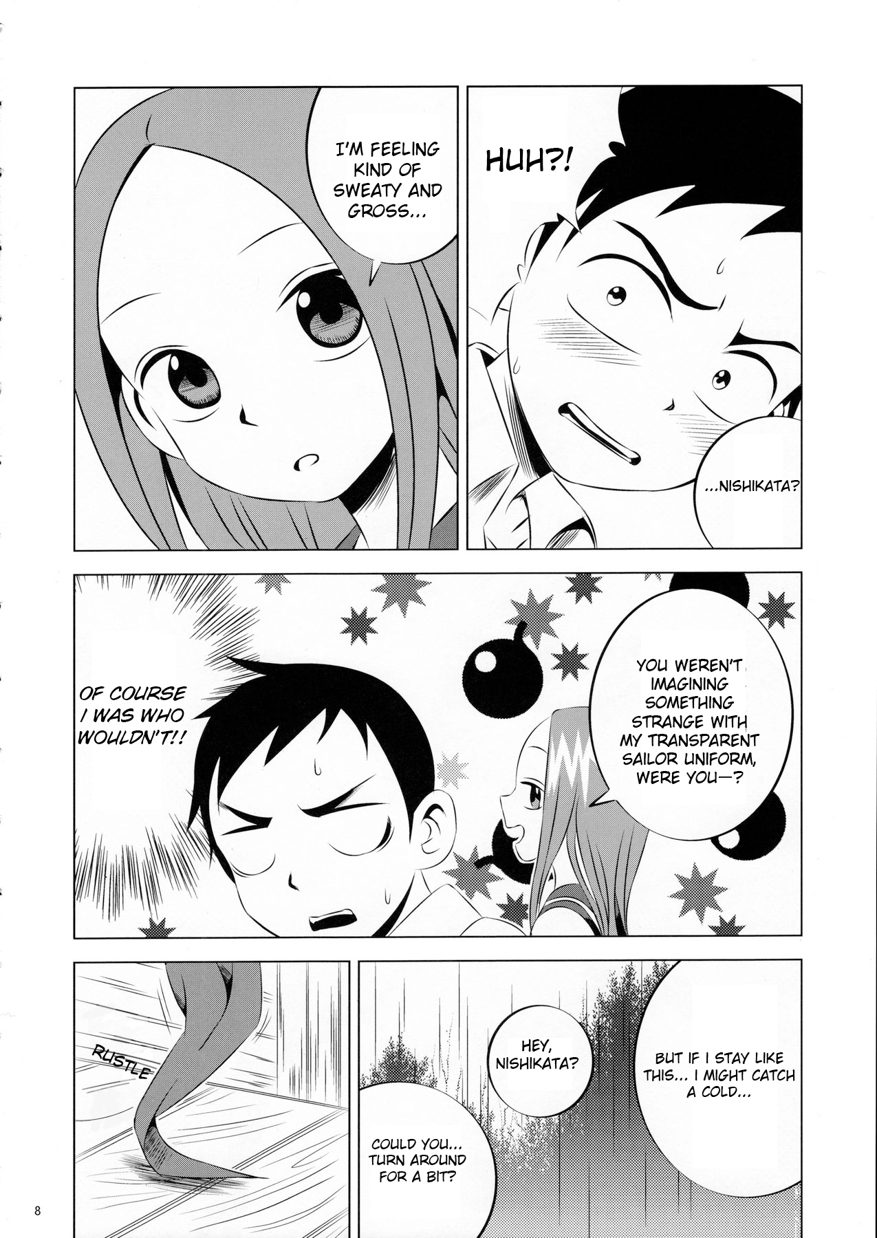 Kyou mo Nishikata-kun wa Takagi-san ni Misukasareteru page 8 full