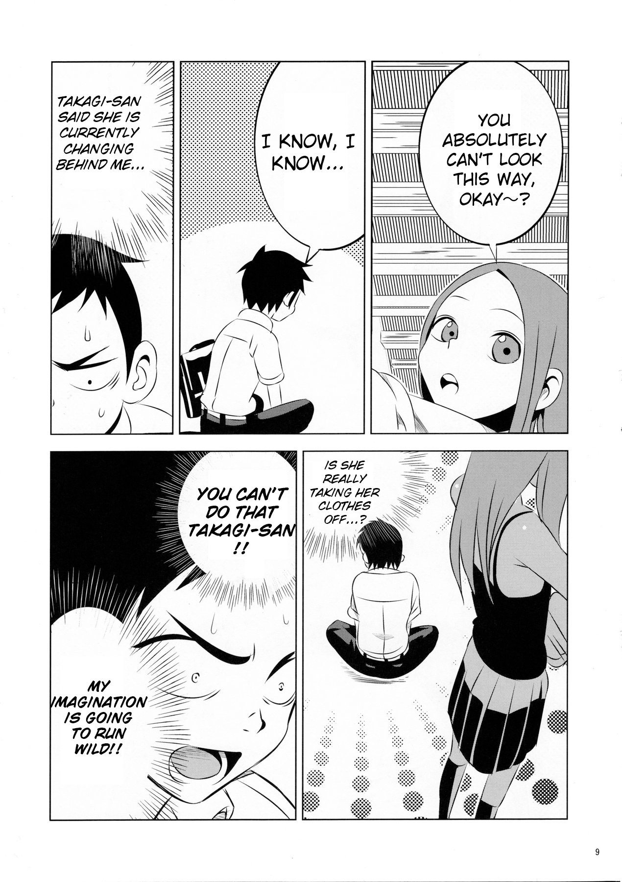 Kyou mo Nishikata-kun wa Takagi-san ni Misukasareteru page 9 full