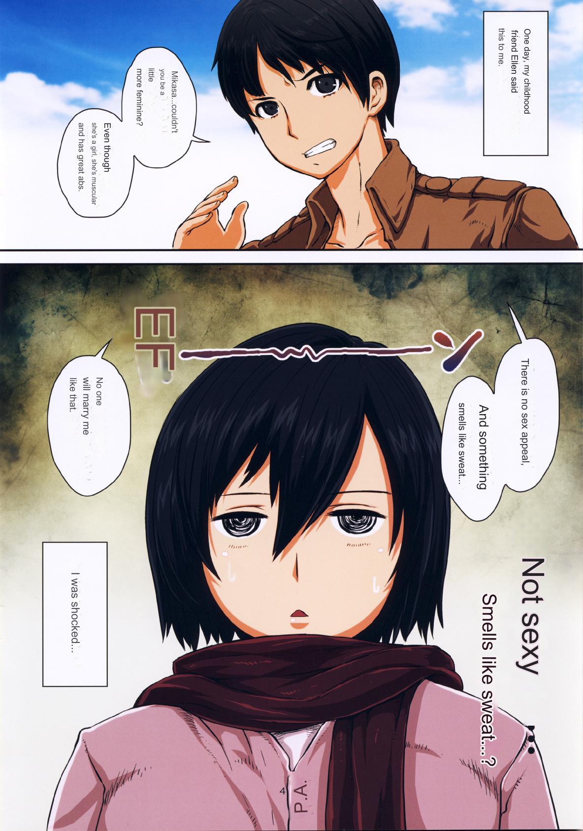Fukkin Joshi Mikasa Ackerman wa Taishuu ga Ki ni naru Otoshi goro. page 4 full
